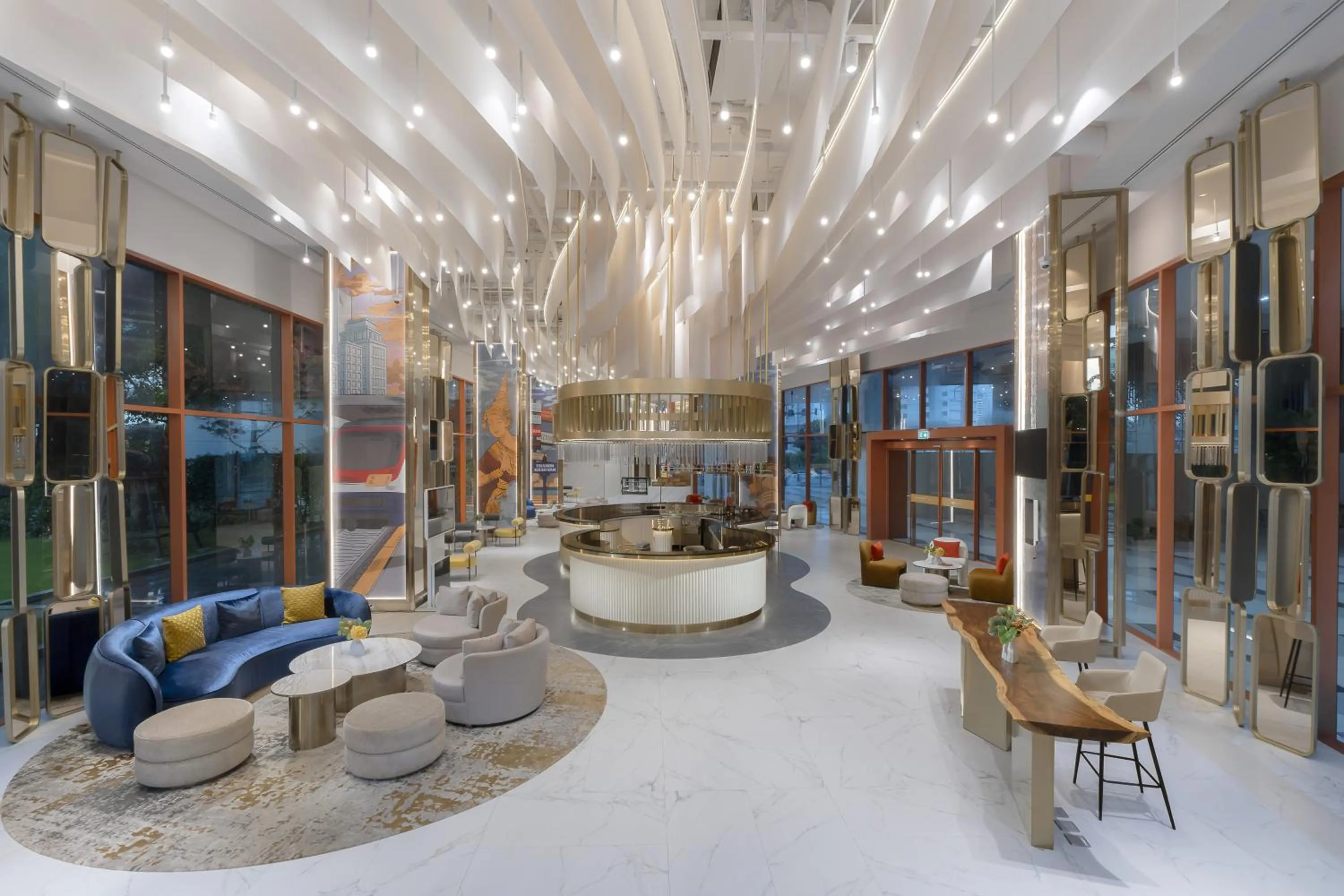 Lobby or reception in Cassia Rama 9 Bangkok, part of Banyan Group