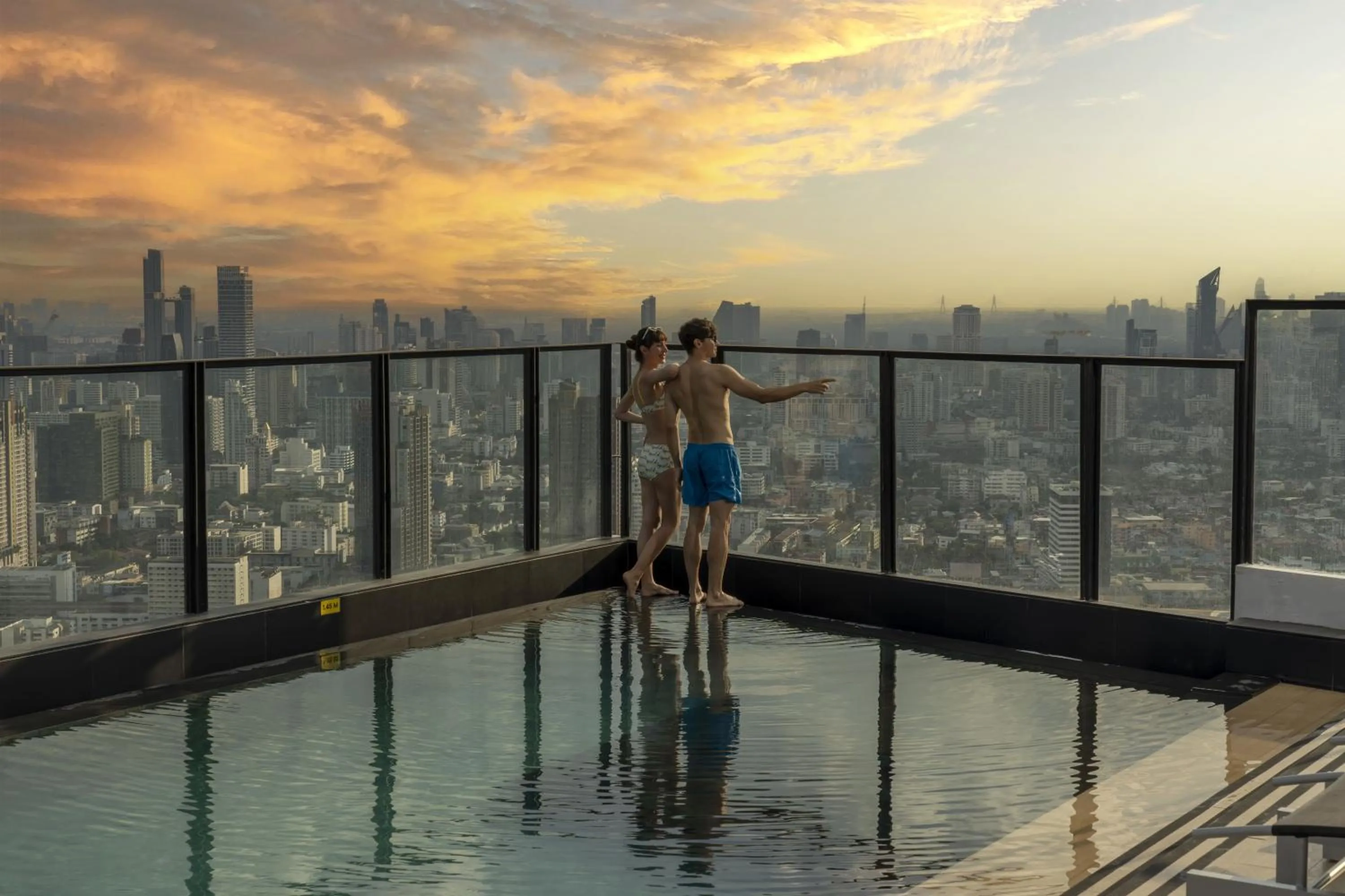 Swimming pool in Cassia Rama 9 Bangkok, part of Banyan Group
