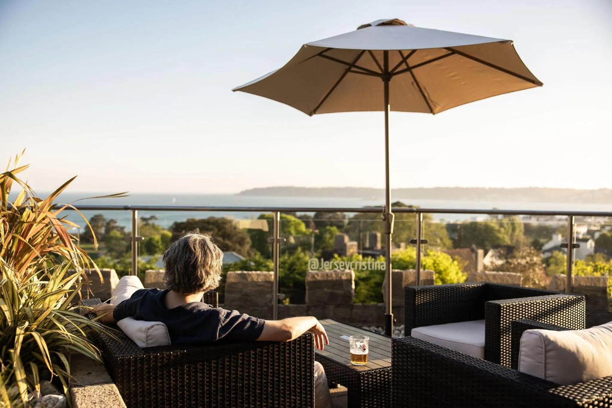 Patio in Hotel Cristina