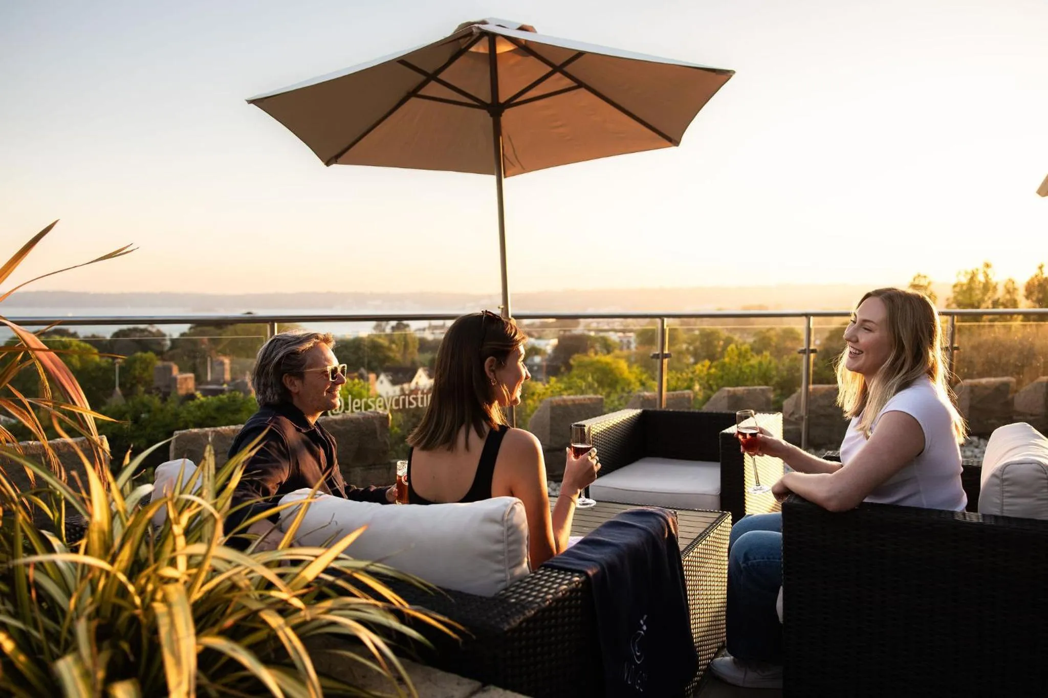 Patio in Hotel Cristina
