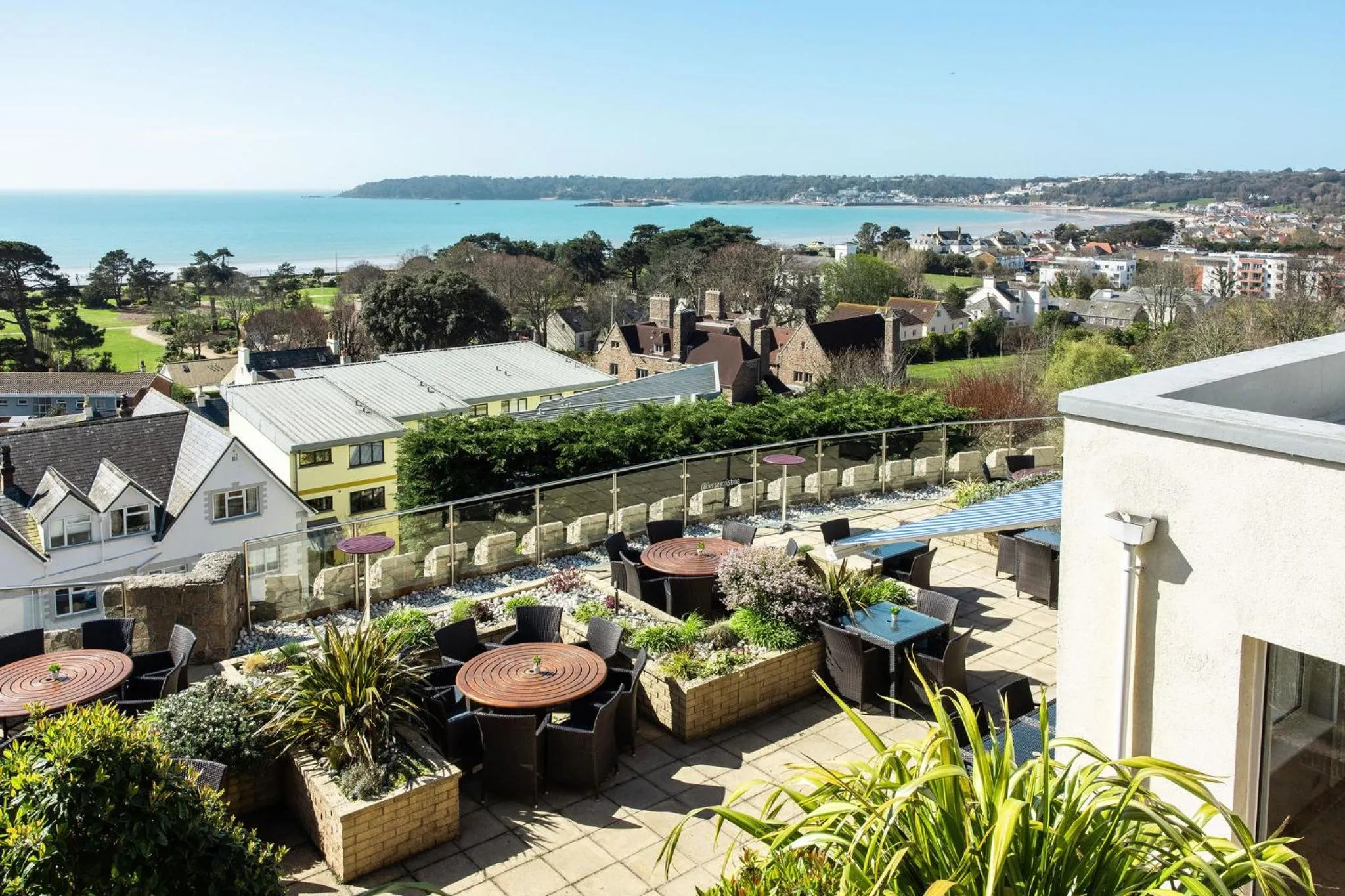 Patio in Hotel Cristina