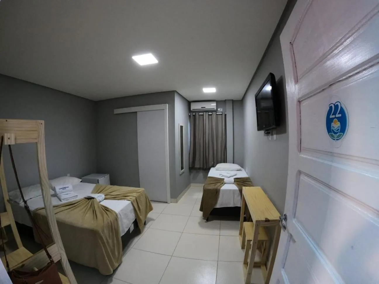 Bed in Pousada Villa DelleRose