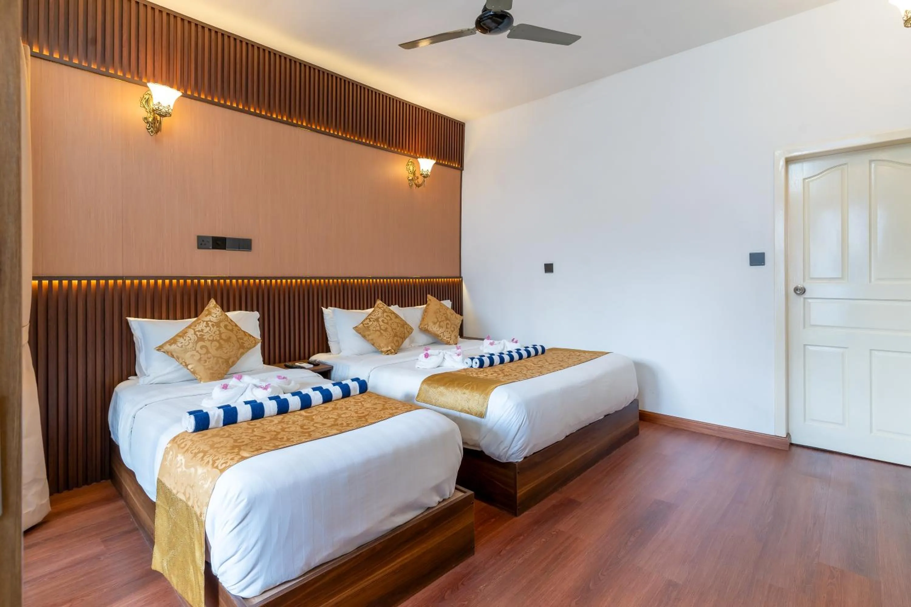 Bed in Ganduvaru Villa