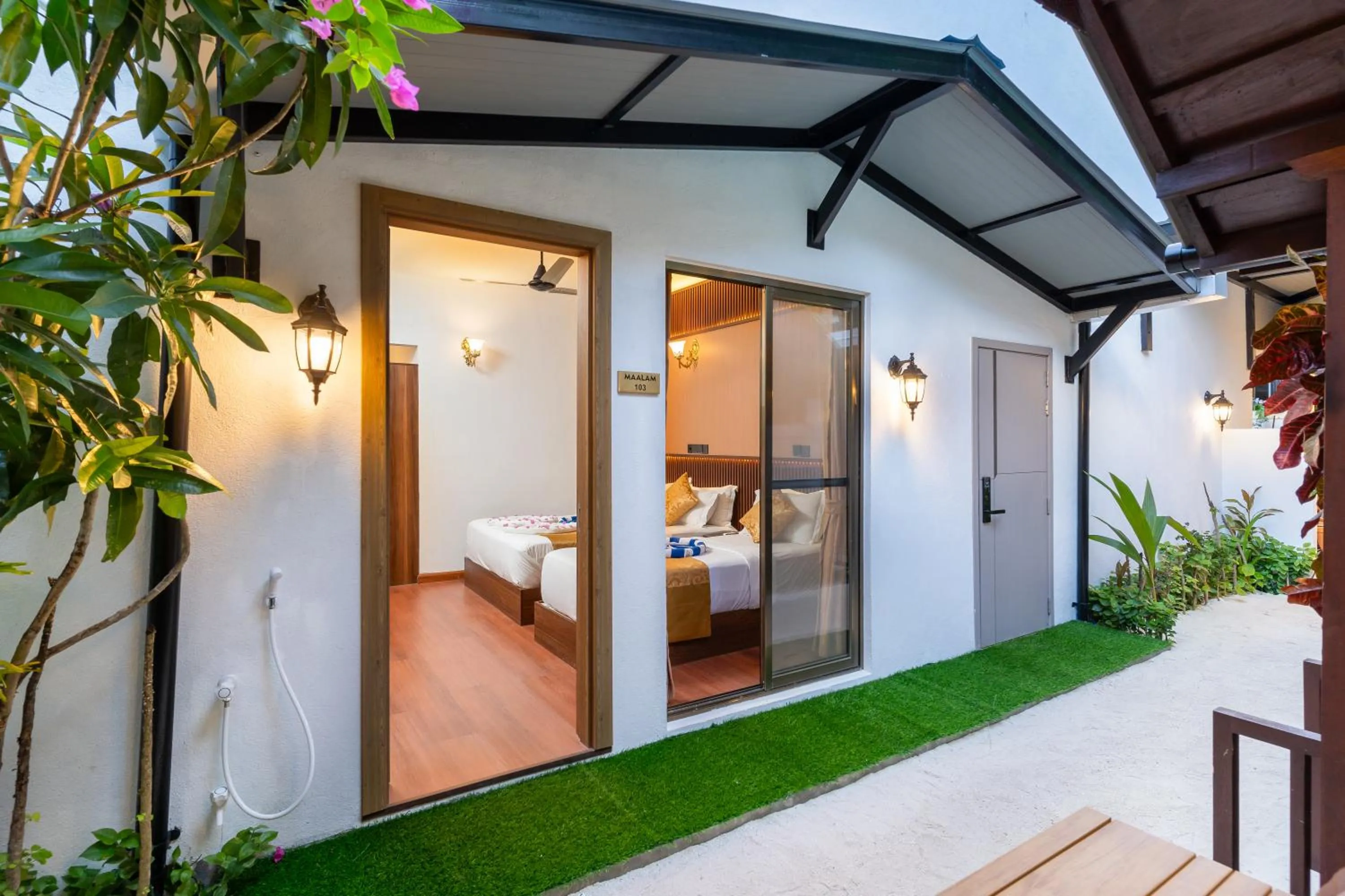 Patio in Ganduvaru Villa