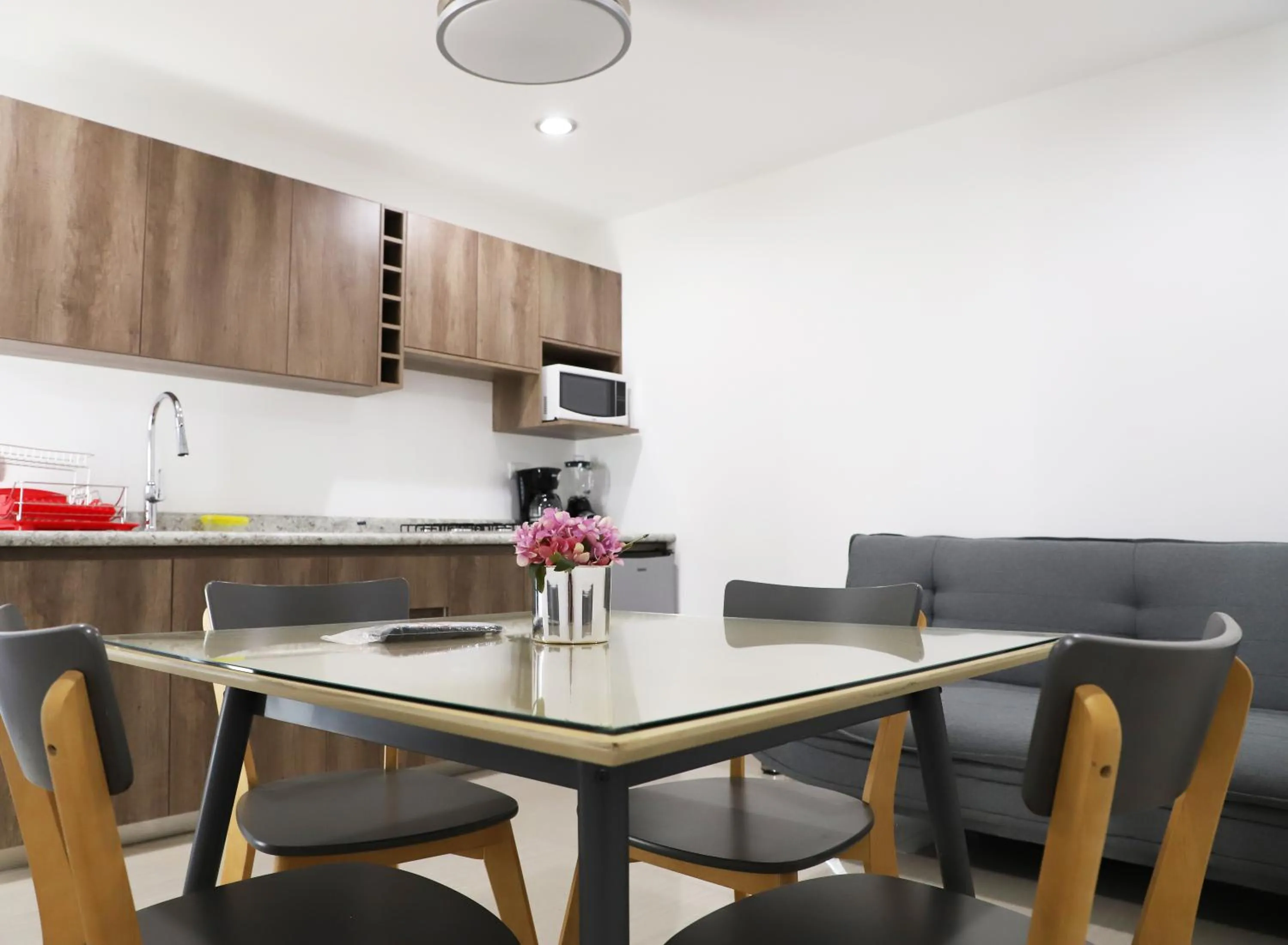 Kitchen or kitchenette in Hotel Tepeyac 402 León Calzada