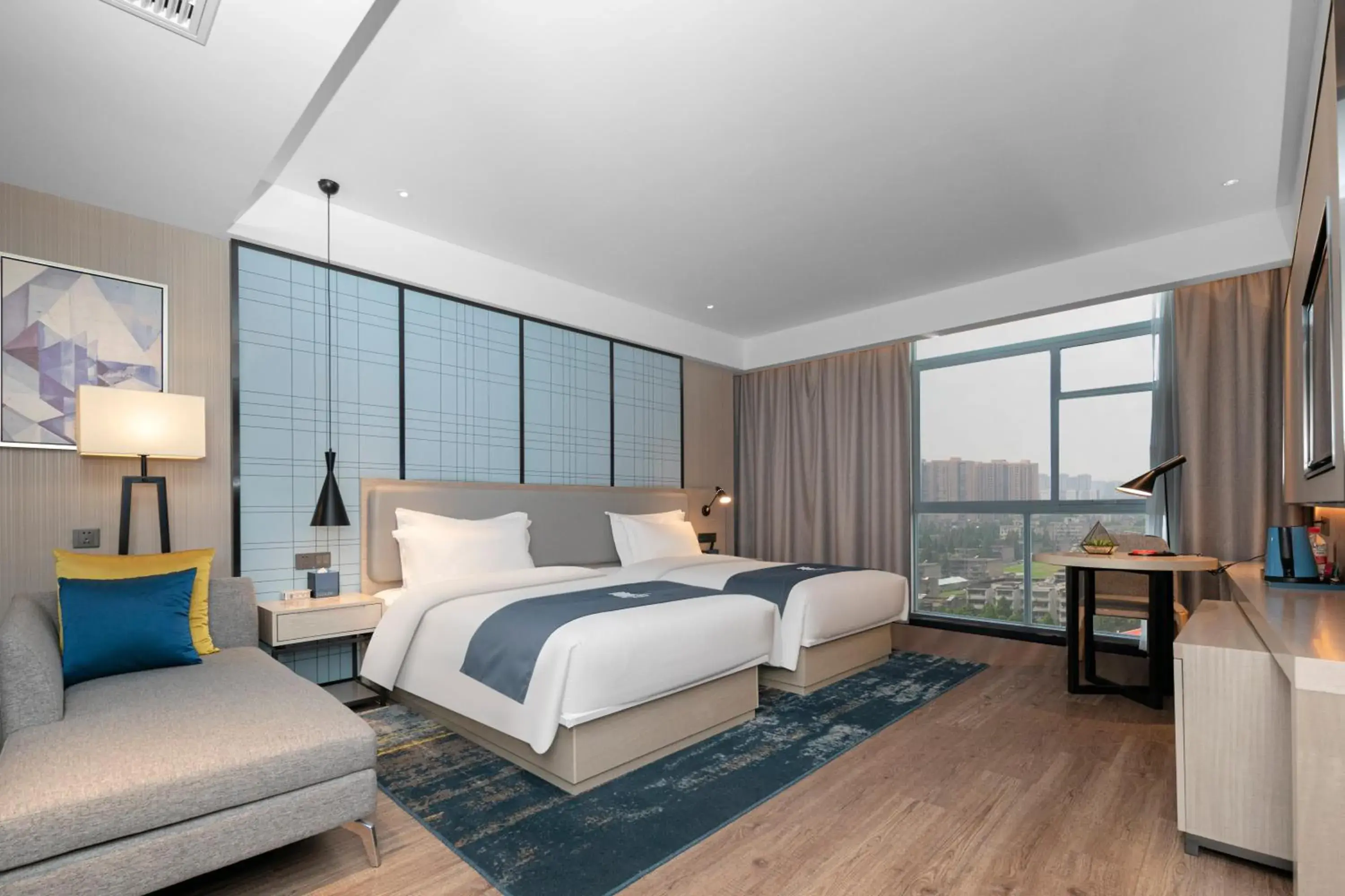 Photo of the whole room, Bed in Eharm Hotel Jingzhou Olympic Sports Center Photo of the whole room, Bed in Eharm Hotel Jingzhou Olympic Sports Center