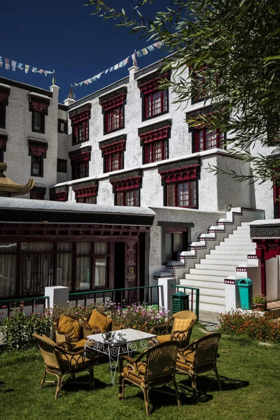 Garden view in Lharimo Hotel Leh - Ladakh