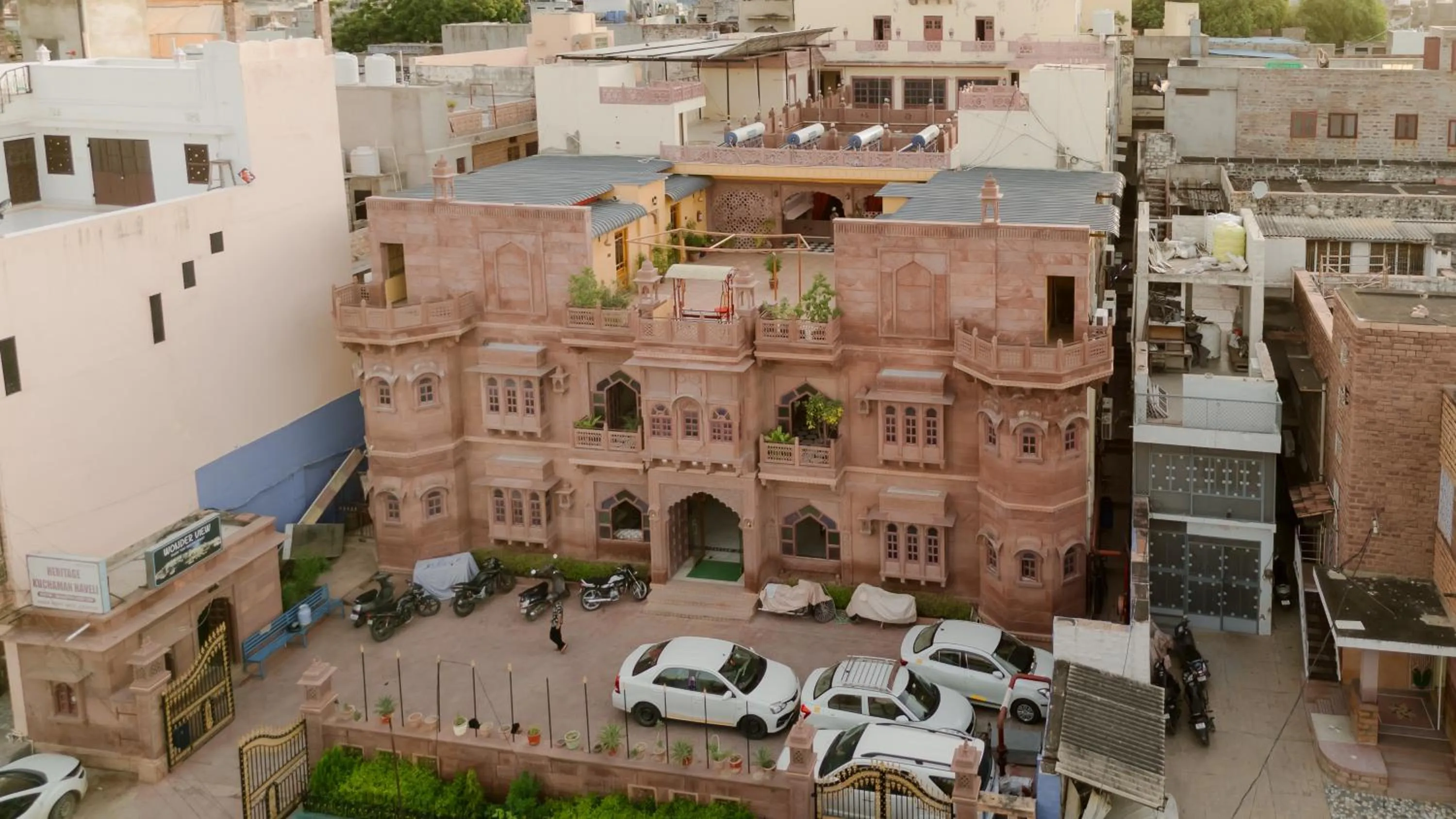 Bird's eye view in Heritage Kuchaman Haveli