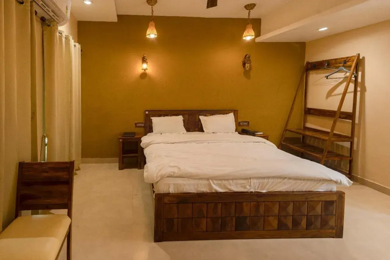 Bedroom, Bed in Heritage Kuchaman Haveli Bedroom, Bed in Heritage Kuchaman Haveli