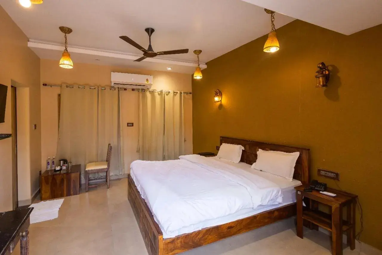 Bedroom, Bed in Heritage Kuchaman Haveli Bedroom, Bed in Heritage Kuchaman Haveli