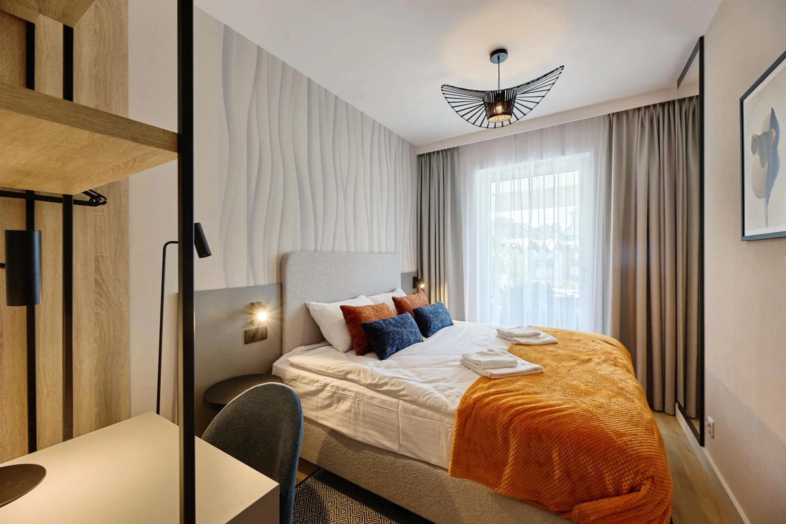 Bed in Resort Baltic Waves Apartments - Pool & Spa