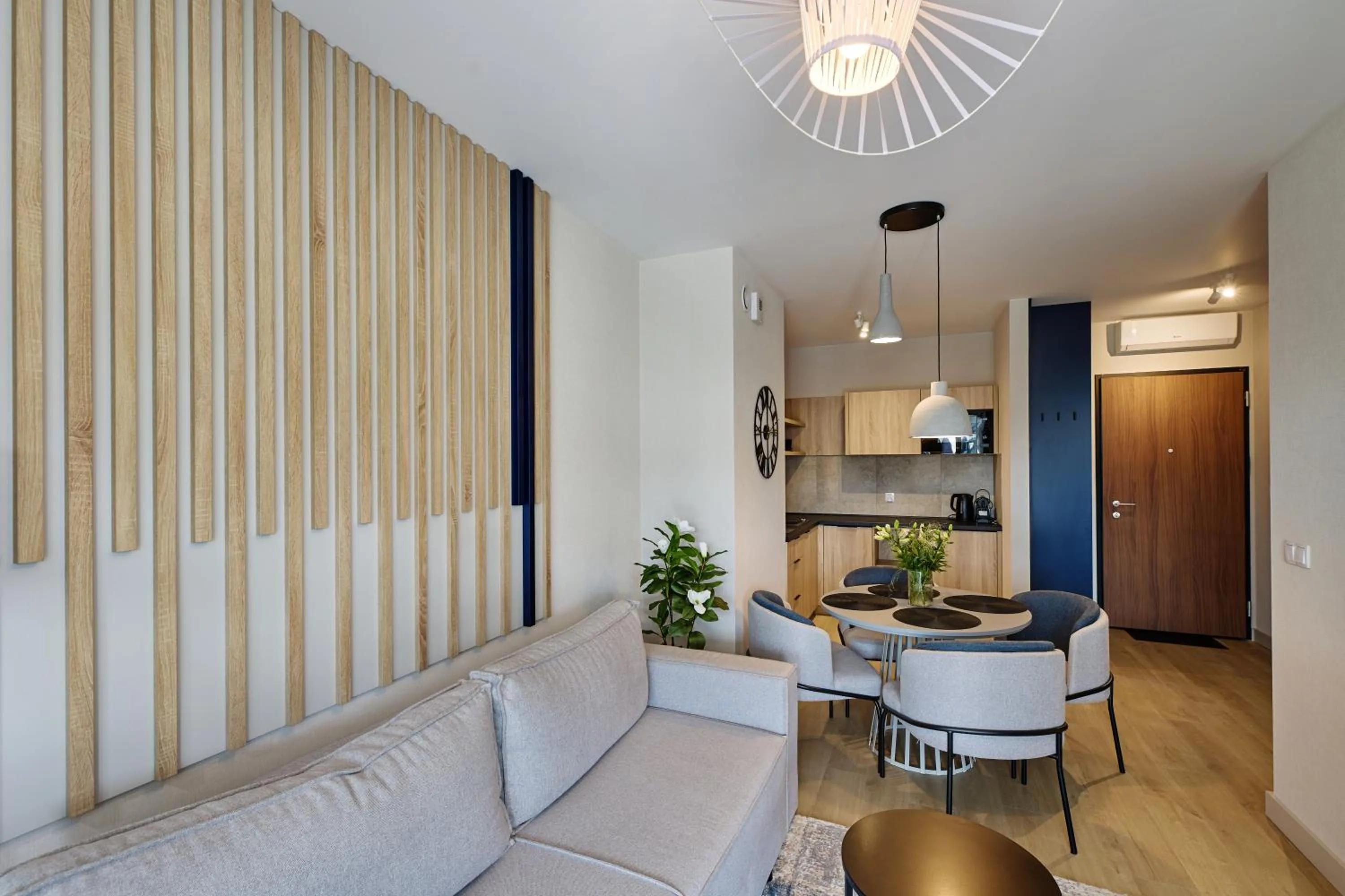 Kitchen or kitchenette in Resort Baltic Waves Apartments - Pool & Spa