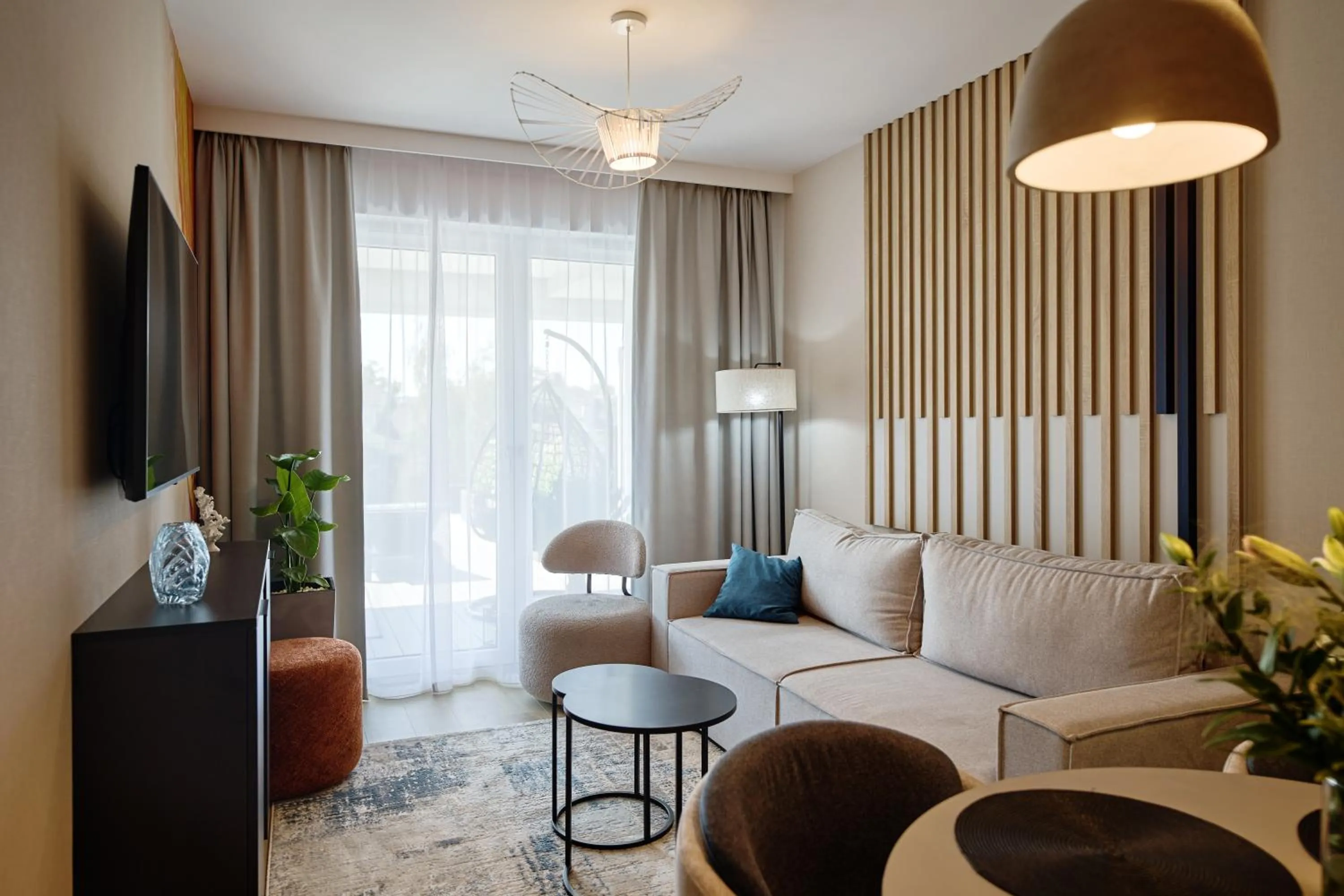 TV and multimedia in Resort Baltic Waves Apartments - Pool & Spa