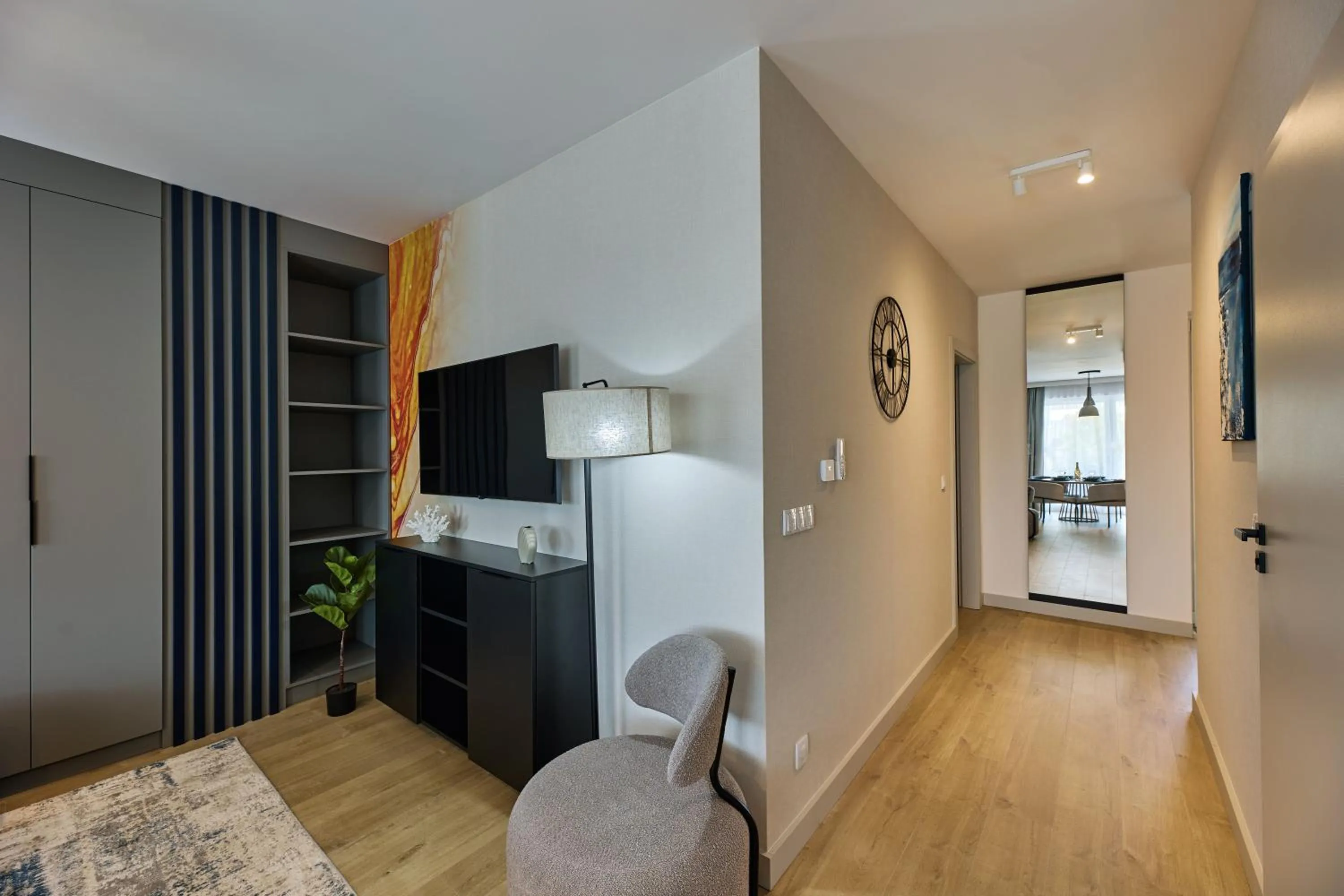 TV and multimedia, Bed in Resort Baltic Waves Apartments - Pool & Spa