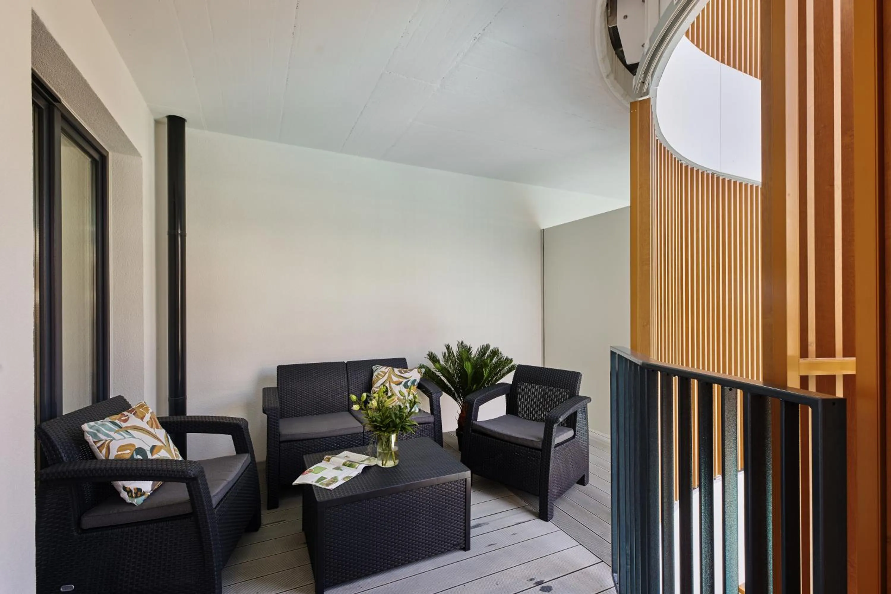 Balcony/Terrace in Resort Baltic Waves Apartments - Pool & Spa