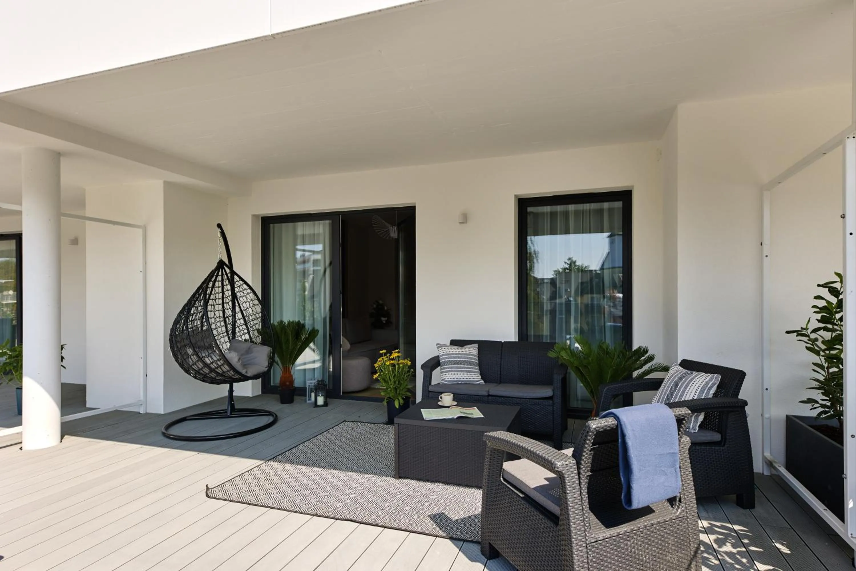 Balcony/Terrace in Resort Baltic Waves Apartments - Pool & Spa