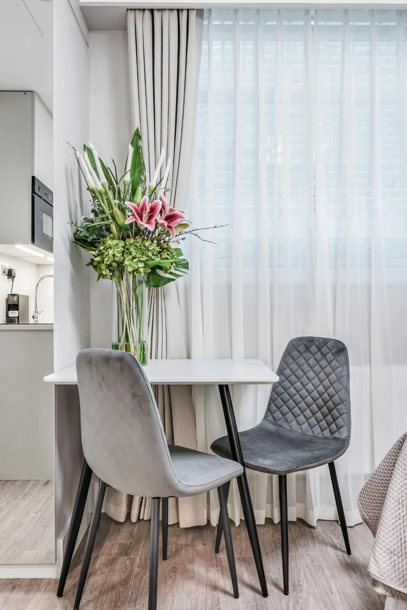 Seating area in Cleveland Residences Bloomsbury
