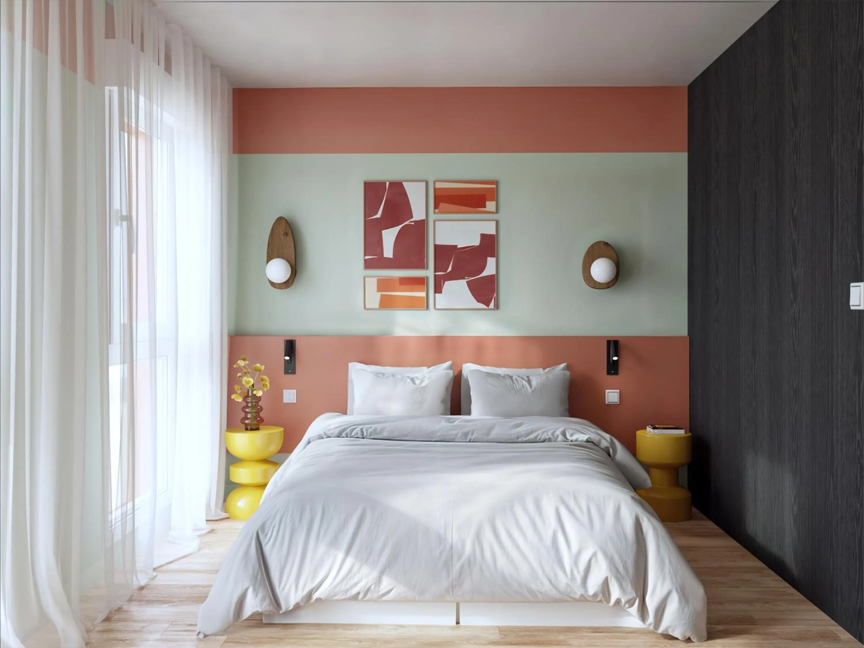 Bed in Hôtel Ligo by HappyCulture