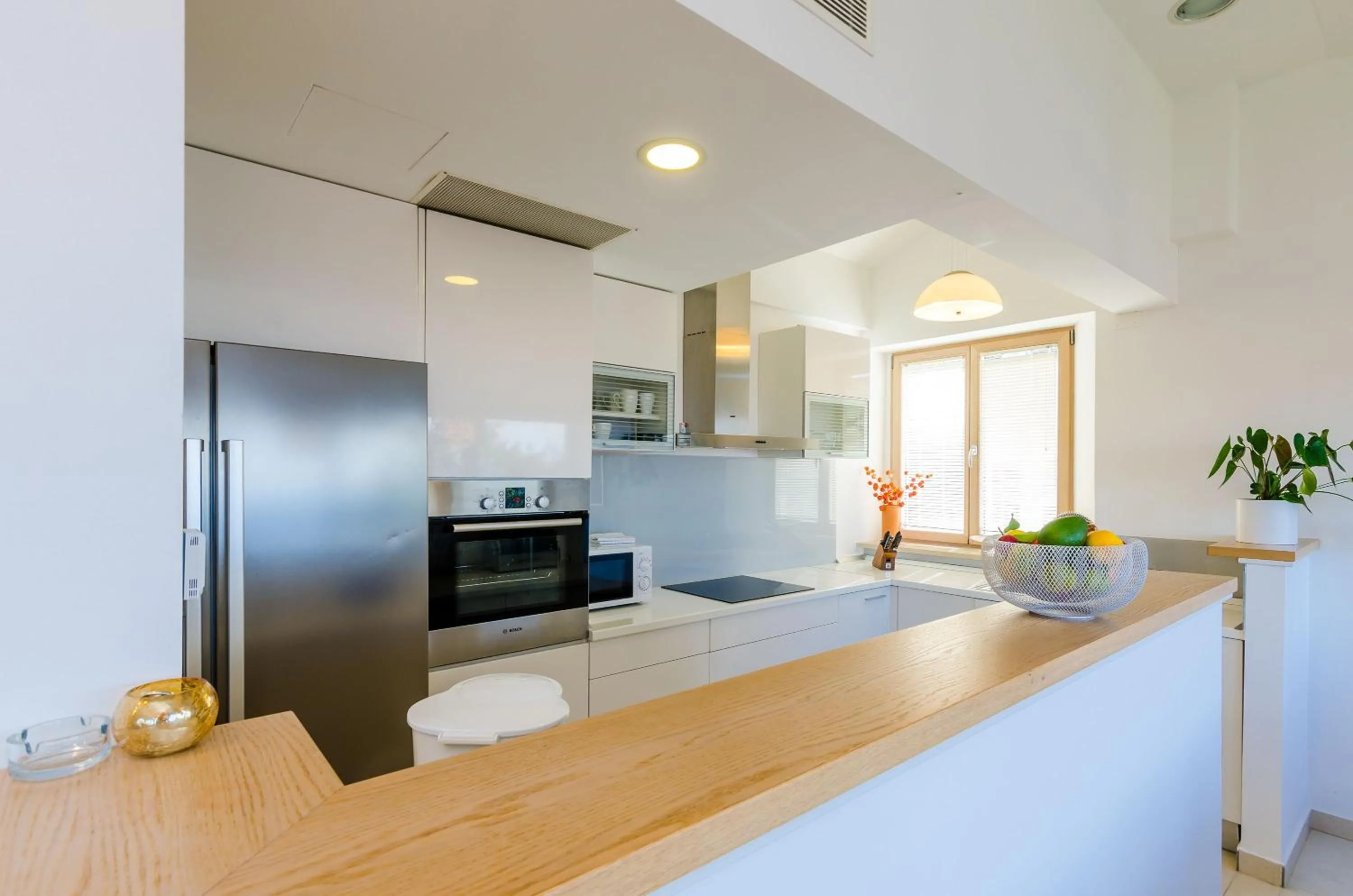 Kitchen or kitchenette in Villa Art Gallery