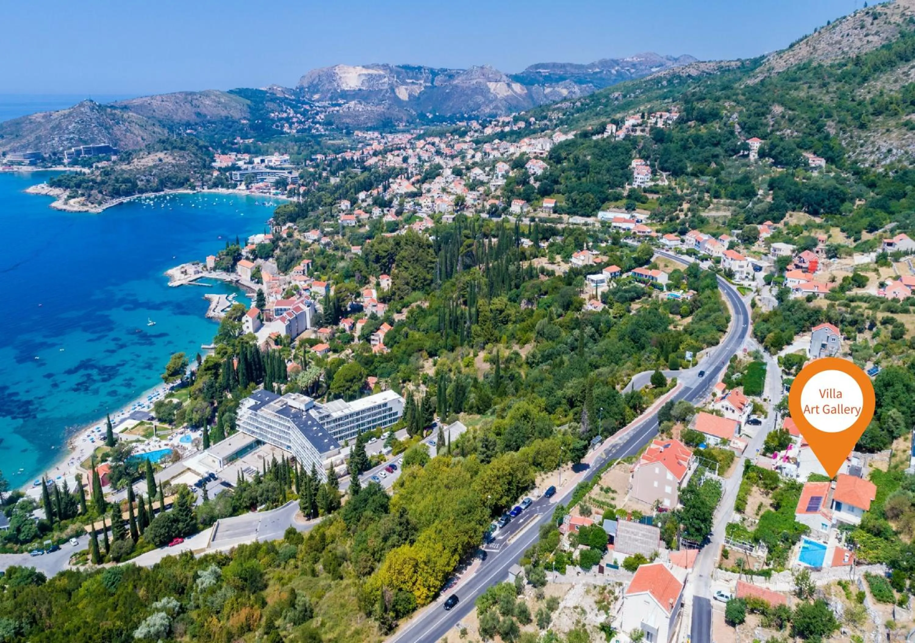 Bird's eye view in Villa Art Gallery
