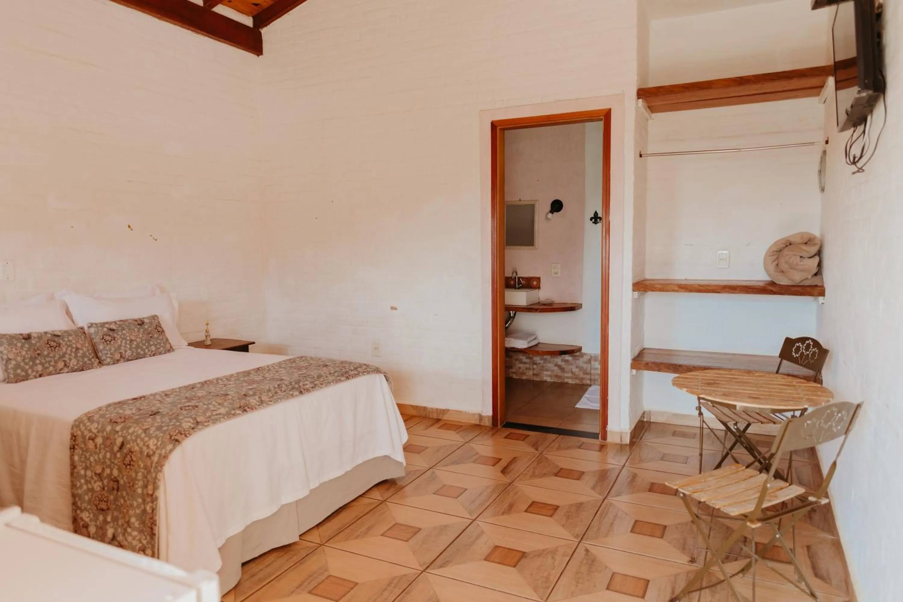Bed in Pousada Cafuné