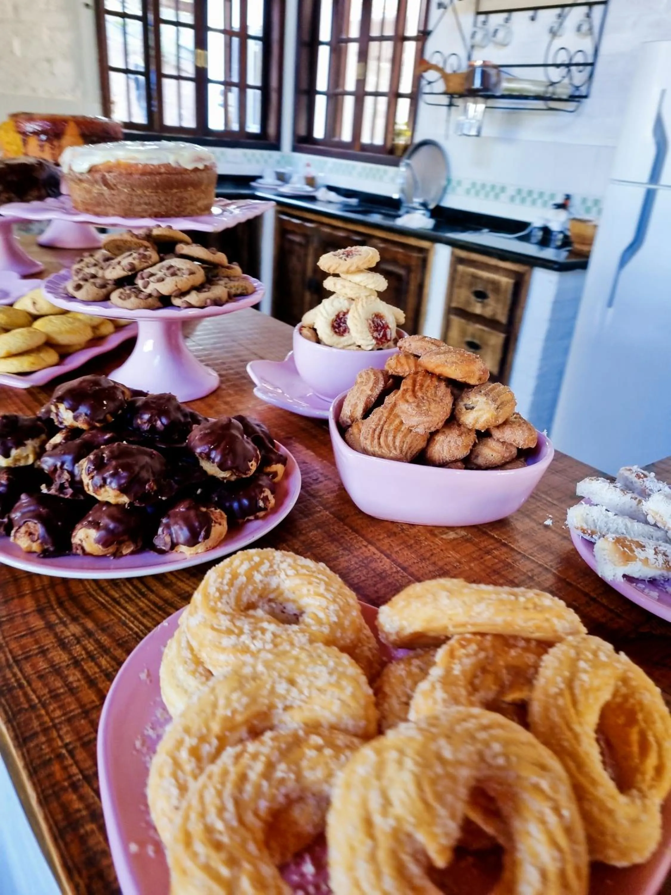 Buffet breakfast in Pousada Cafuné