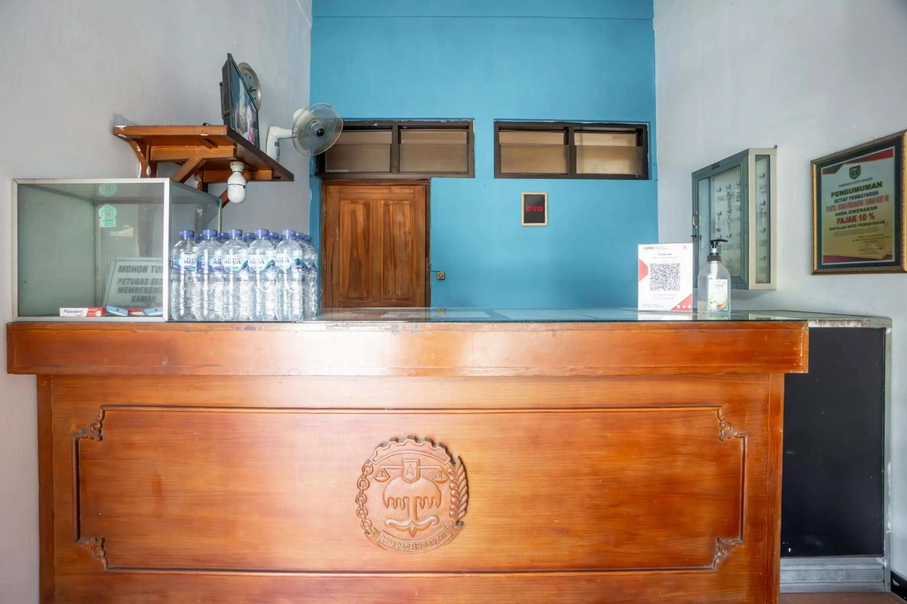 Lobby or reception in Hotel O Central Madiun Near Stasiun Kota Madiun