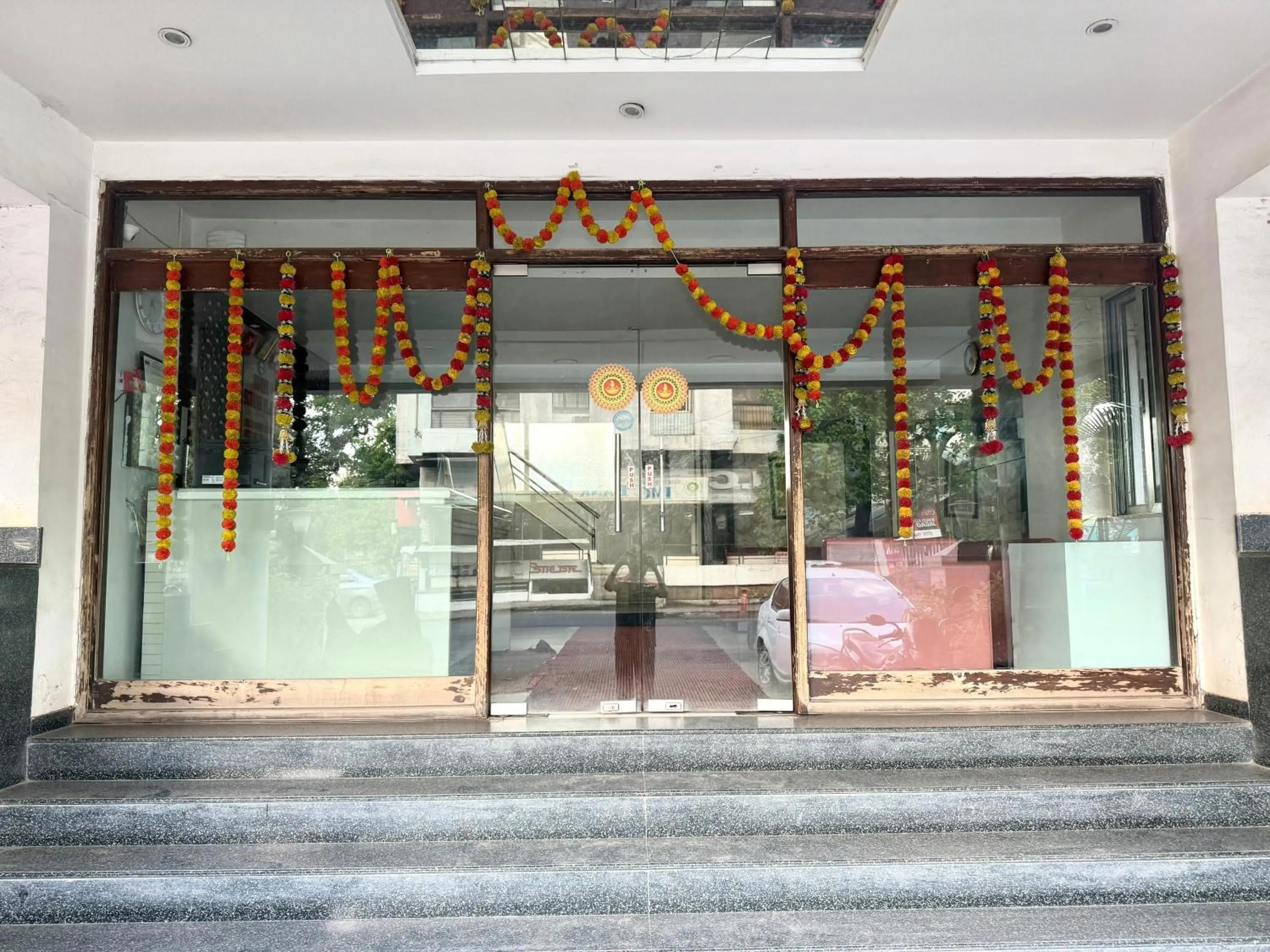 Facade/entrance in The Byke Suresh Plaza