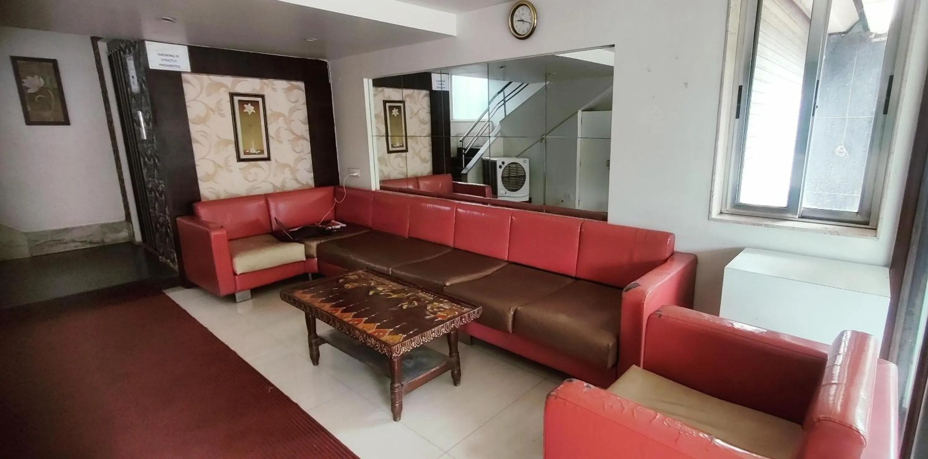 Seating area in The Byke Suresh Plaza