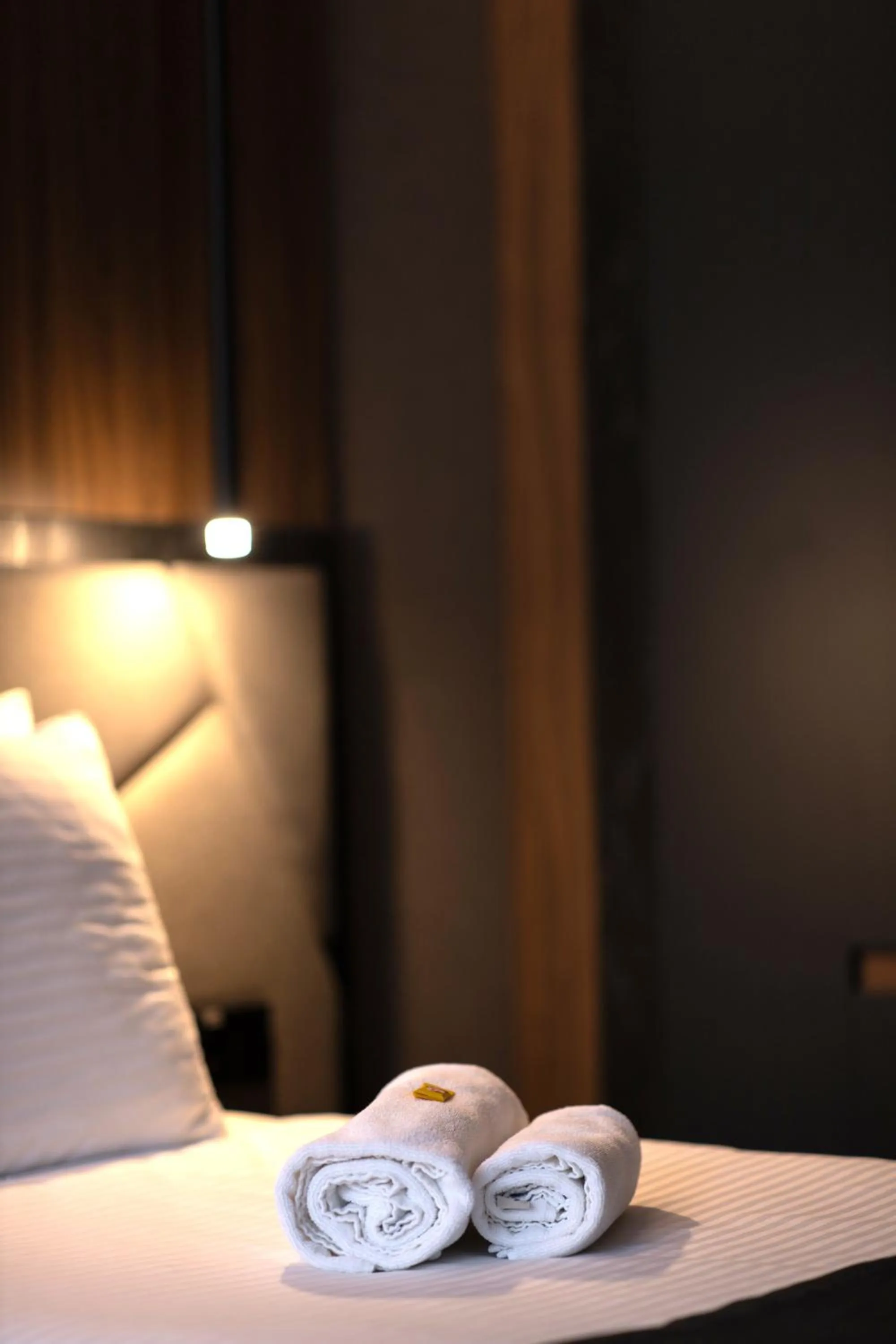 View (from property/room), Bed in Lumière Hotel Pool & SPA