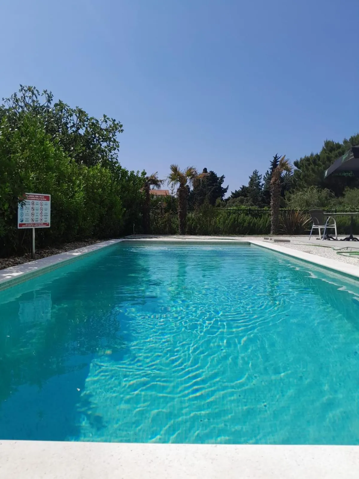 Pool view in Hotel Oscar