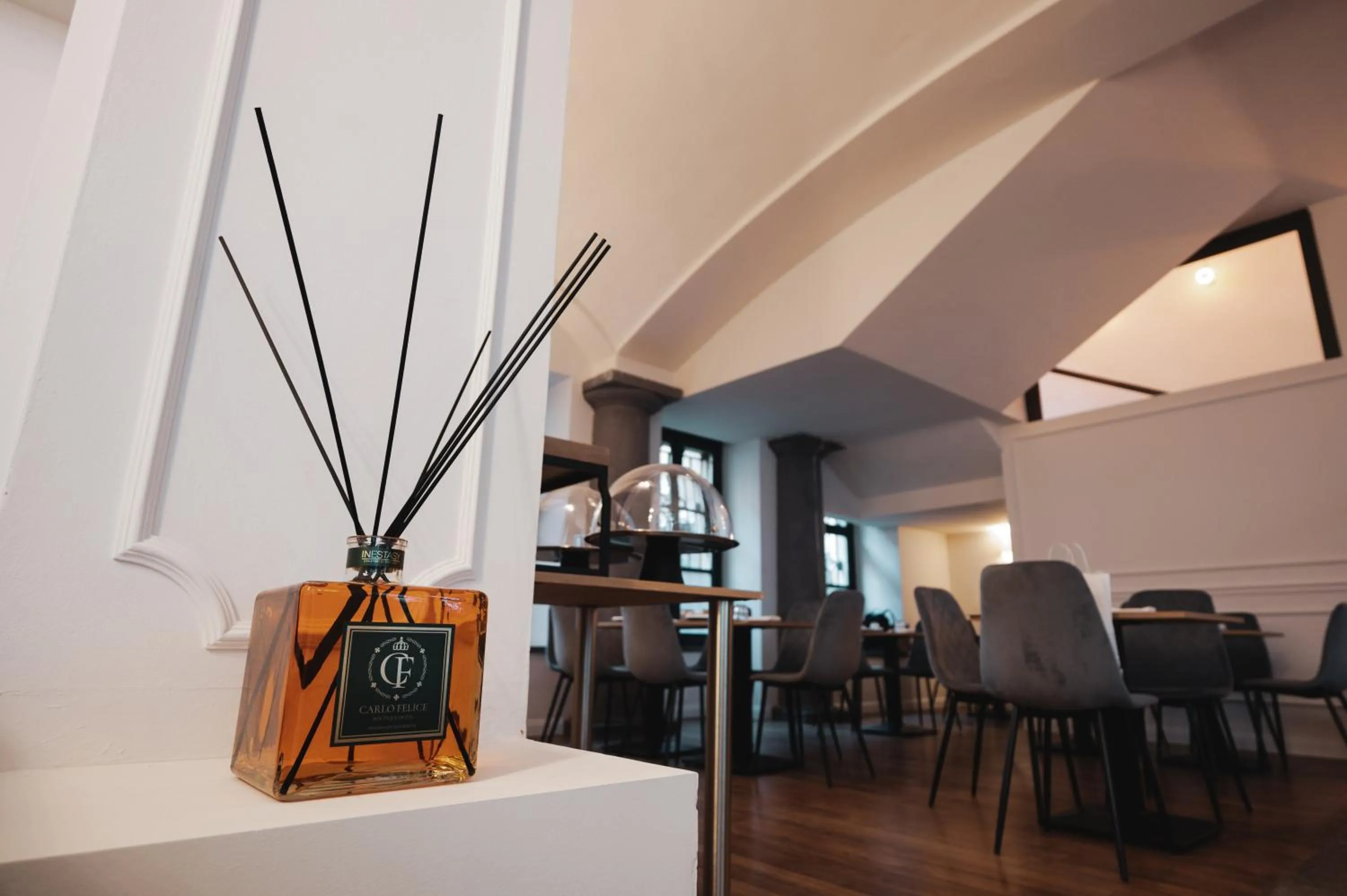 Lobby or reception in Carlo Felice Boutique Hotel