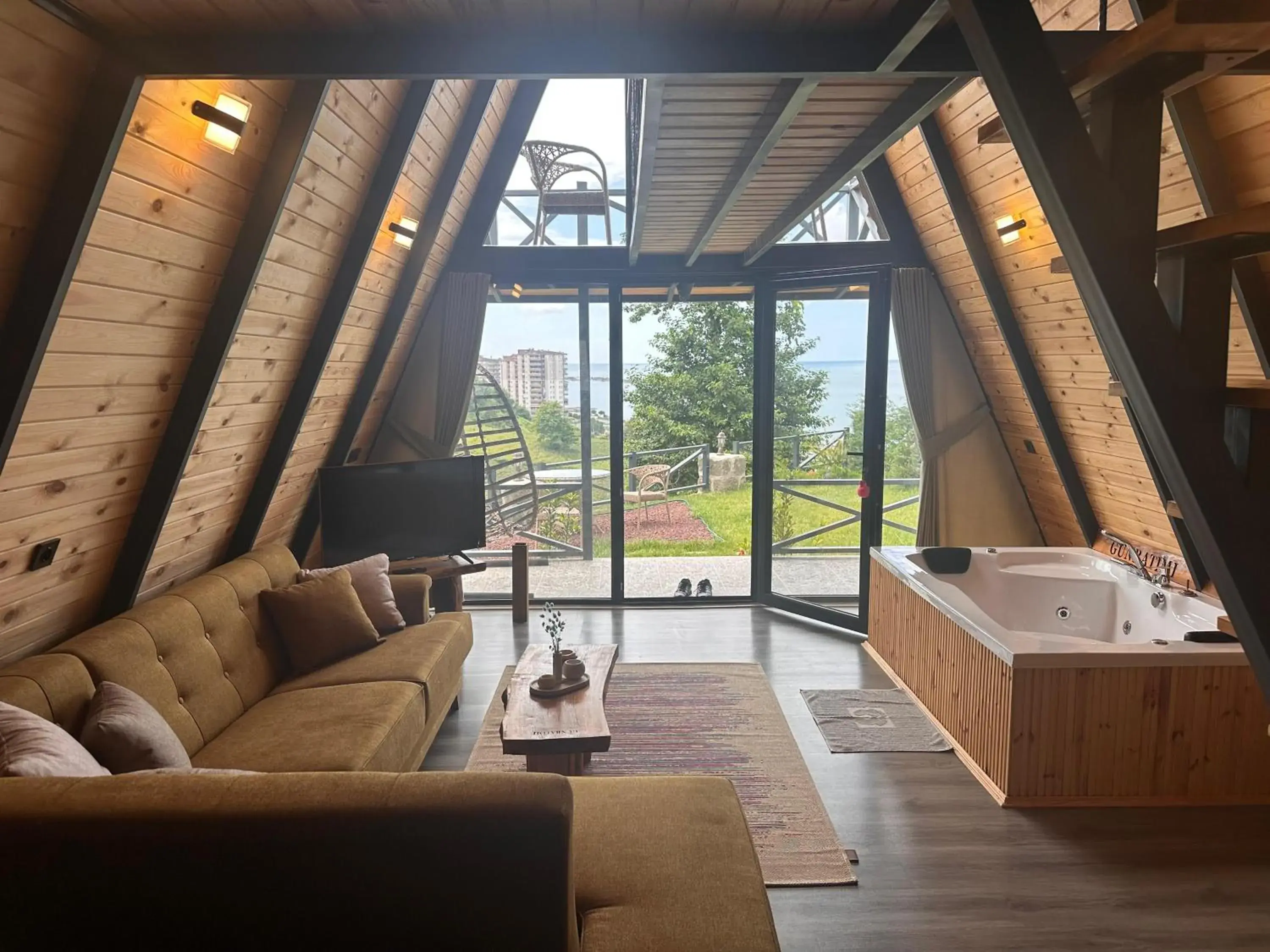 Living room in Çicek Bungalov Living room in Çicek Bungalov