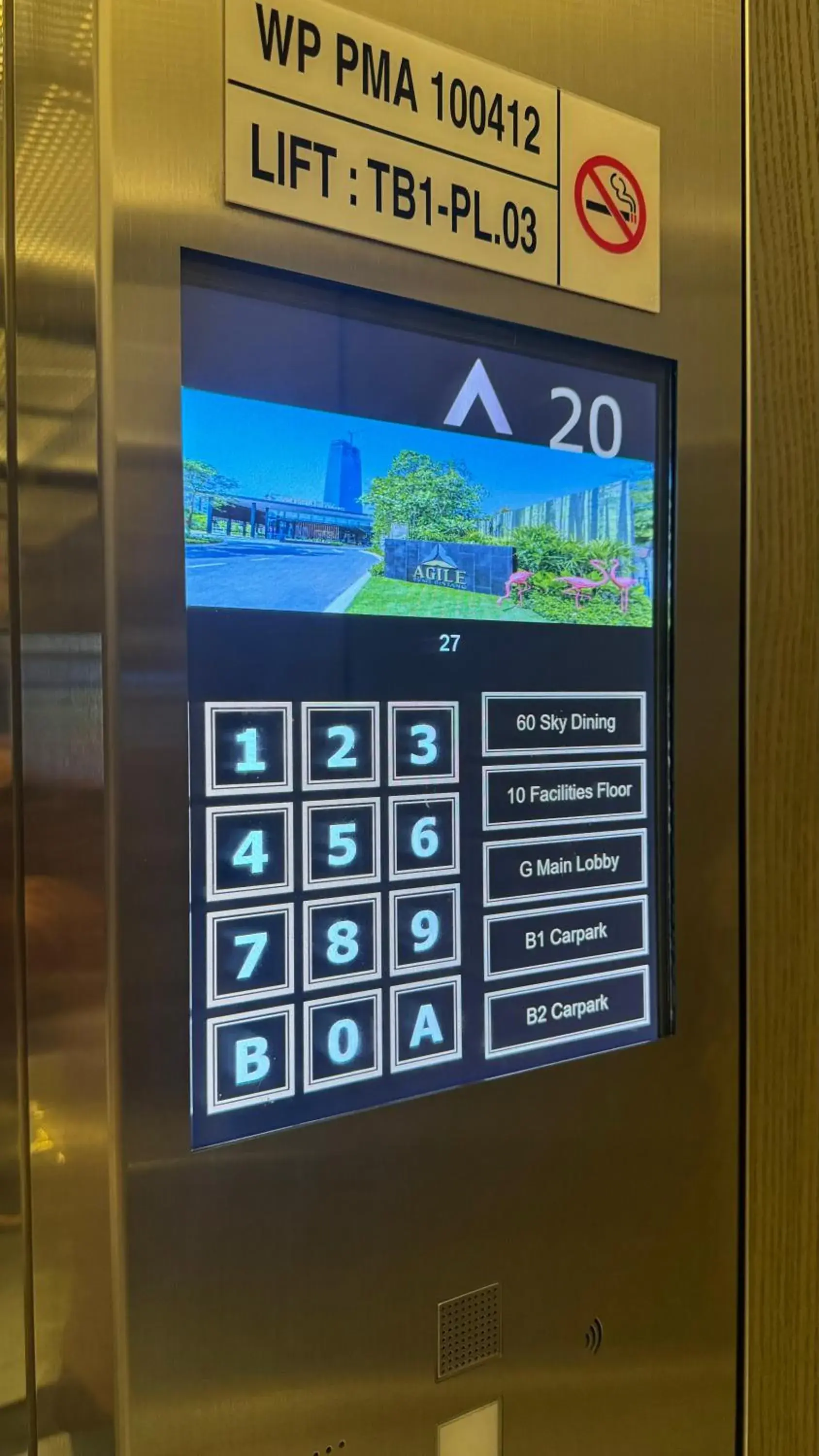 elevator in Agile Suites Bukit Bintang KL elevator in Agile Suites Bukit Bintang KL