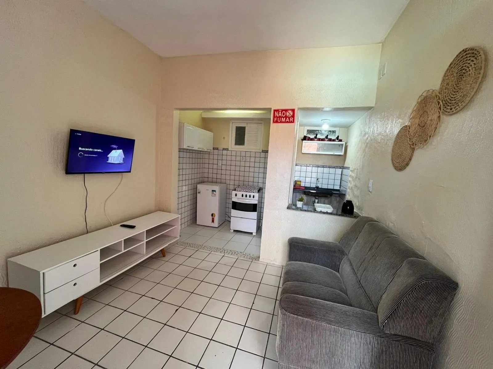 Kitchen or kitchenette in Pousada Flor de Merepe