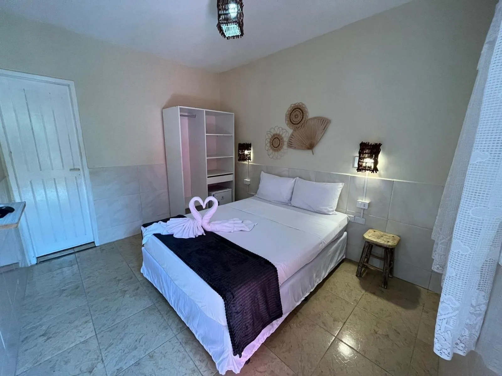 Bed in Pousada Flor de Merepe