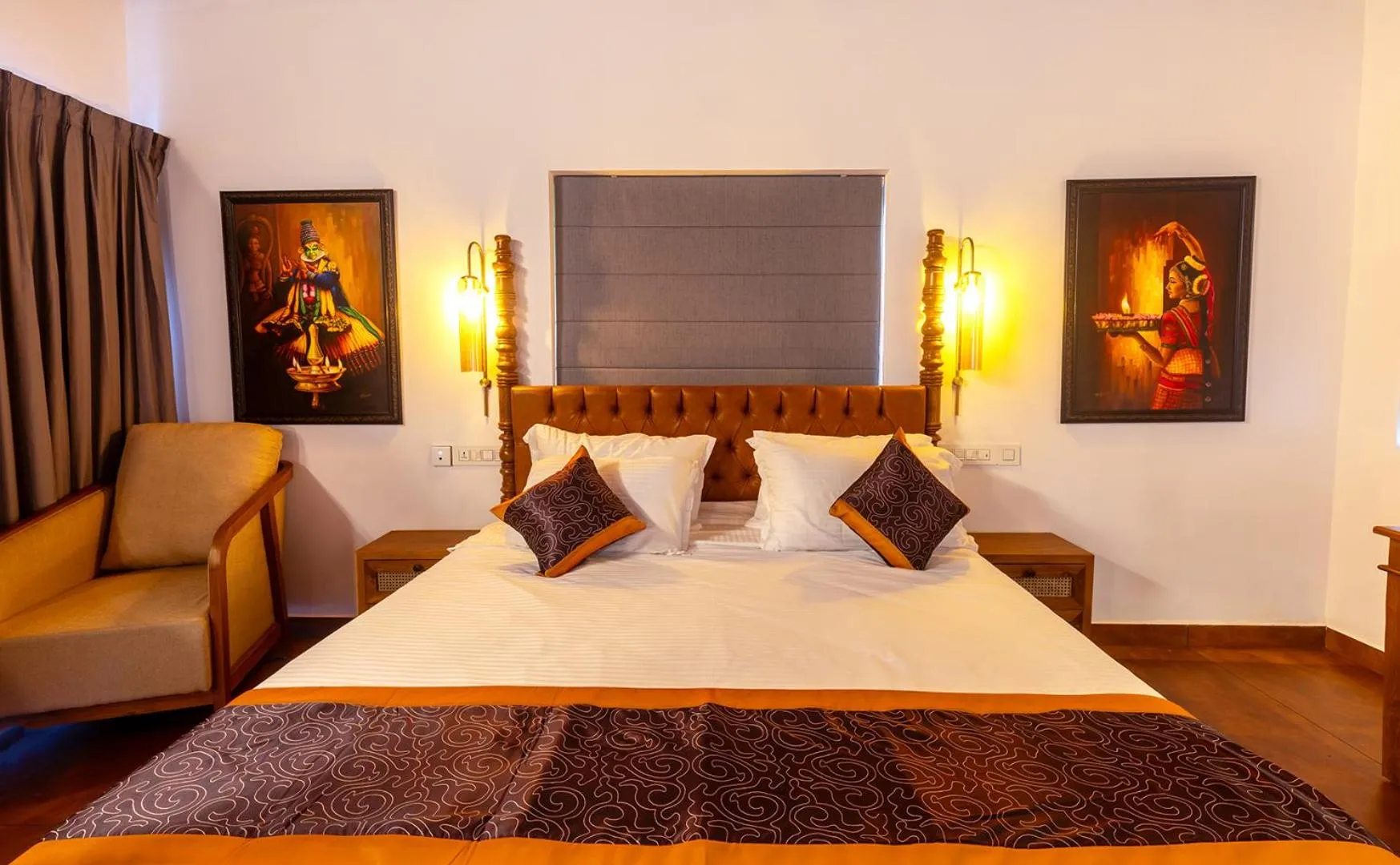 Bed in SandalMist Resort and Spa