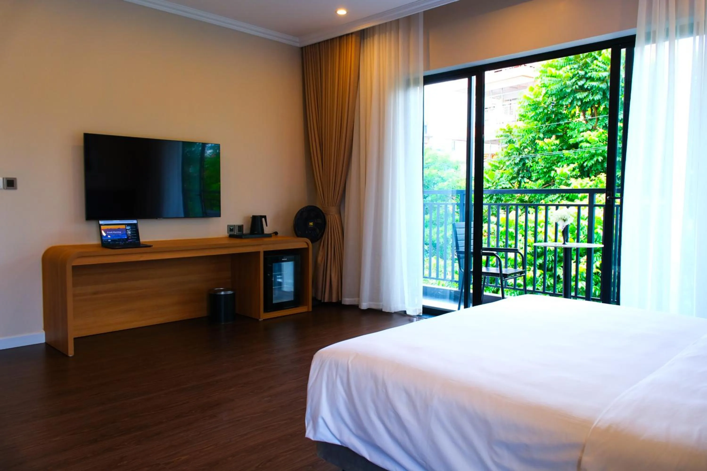 Bed in Indigen Riverside Hotel Cao Bang