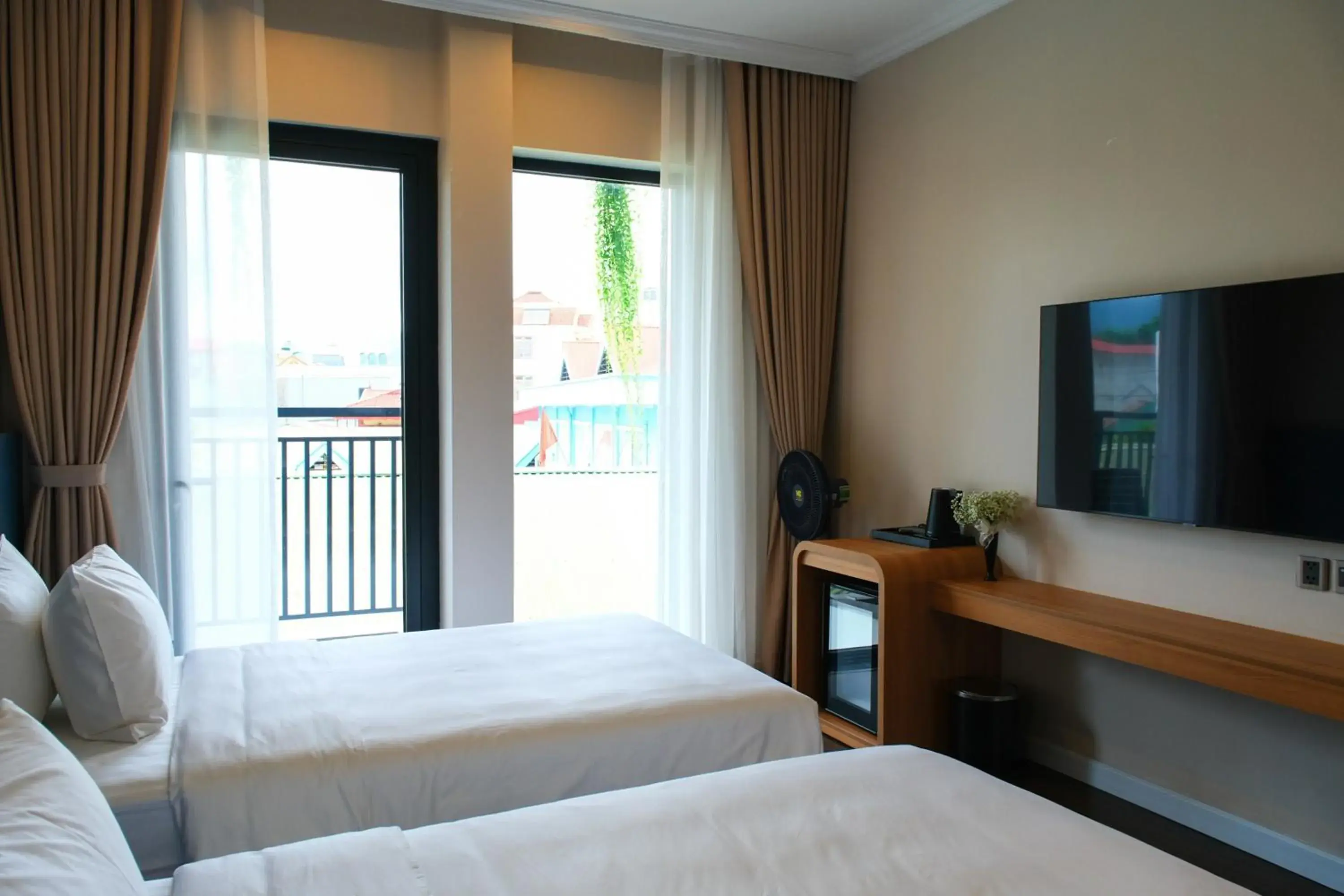 Bed in Indigen Riverside Hotel Cao Bang Bed in Indigen Riverside Hotel Cao Bang