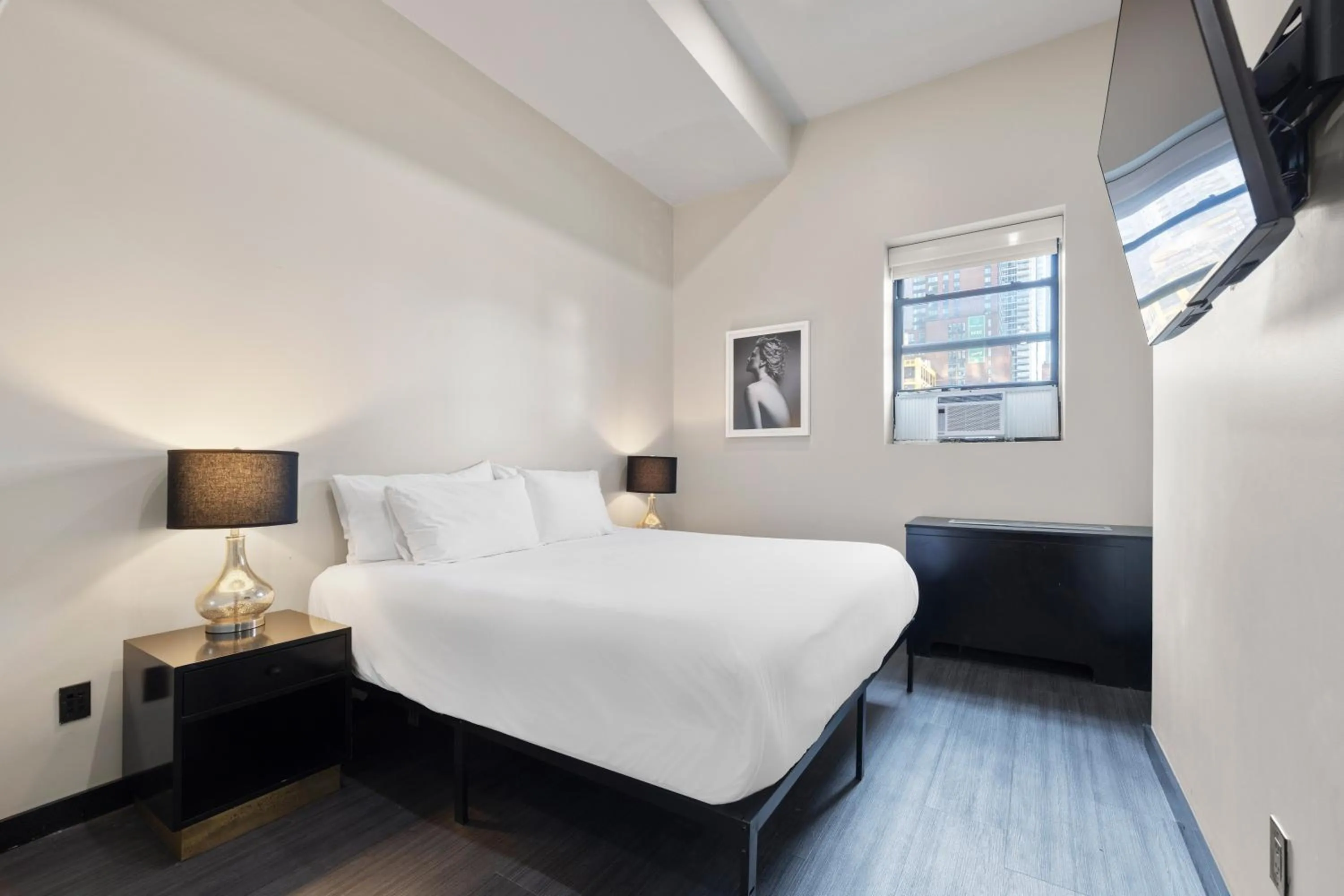 Bed in Hudson Yards Hotel