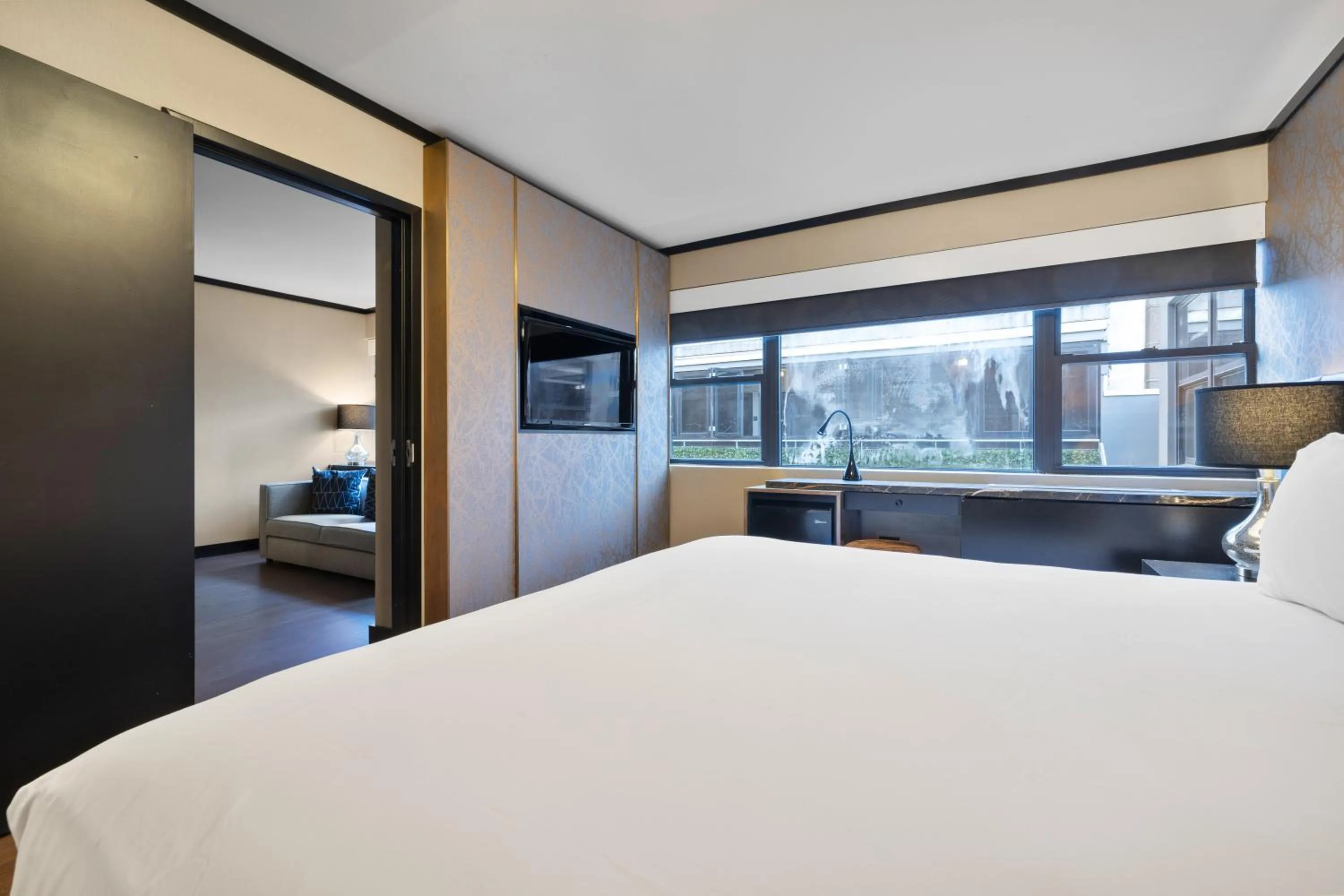 Bed in Hudson Yards Hotel