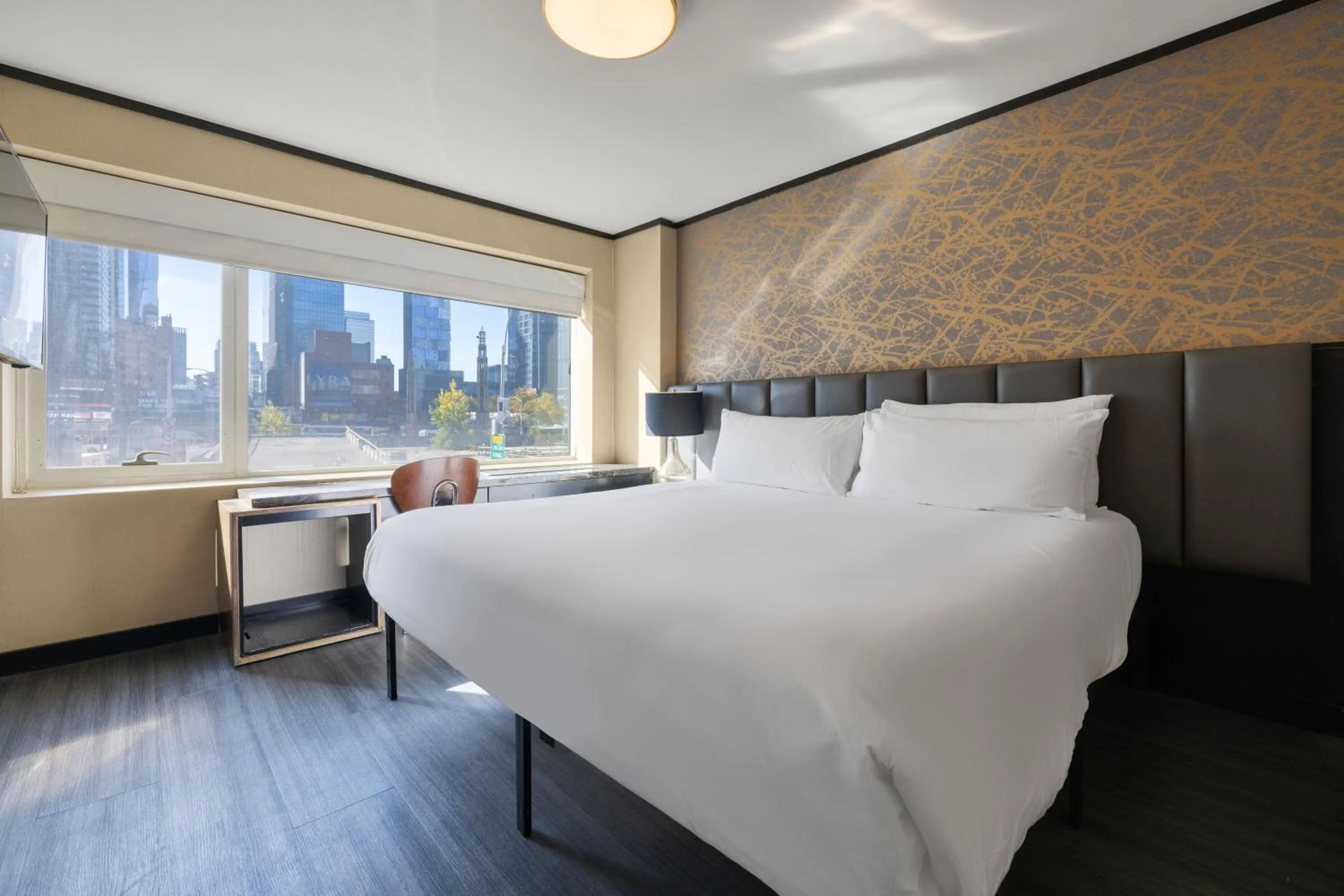 Bed in Hudson Yards Hotel