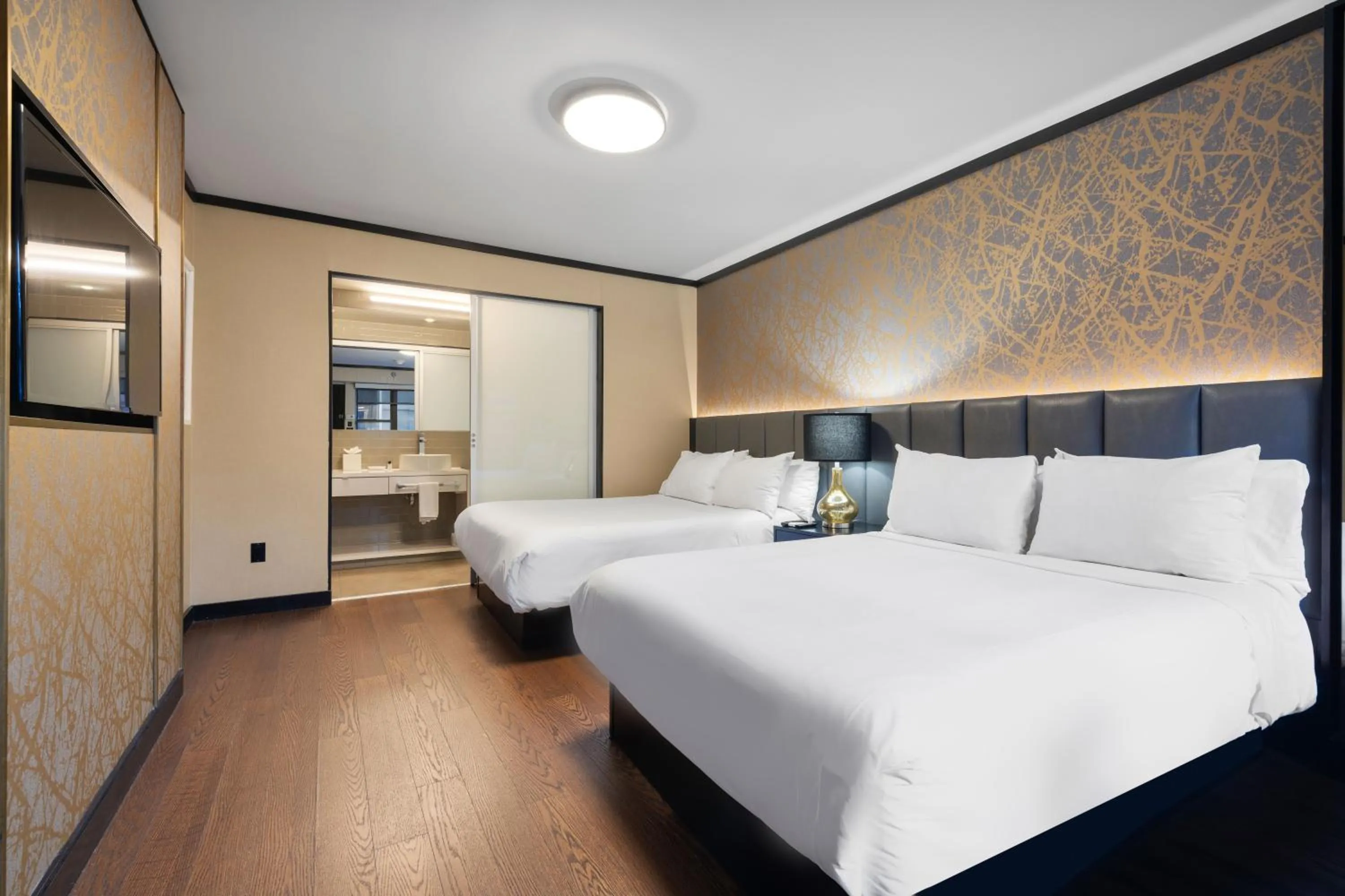 Bed in Hudson Yards Hotel
