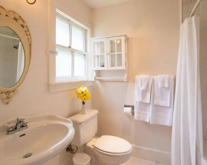 Bathroom in Dennen's Victorian Farmhouse