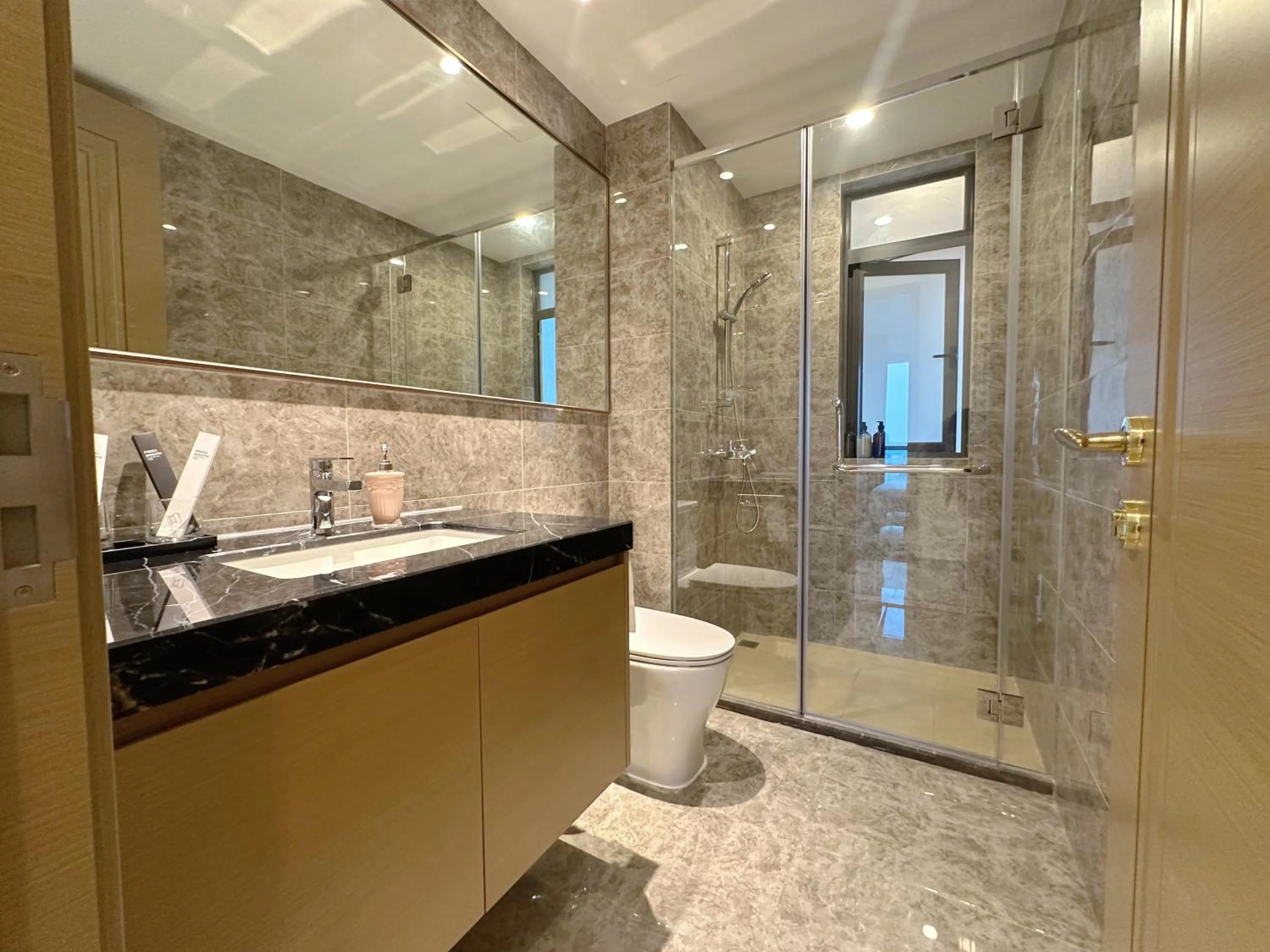 Bathroom in R&F Princess Cove Superior Homestay Nearby CIQ By Han Lin Sojourn