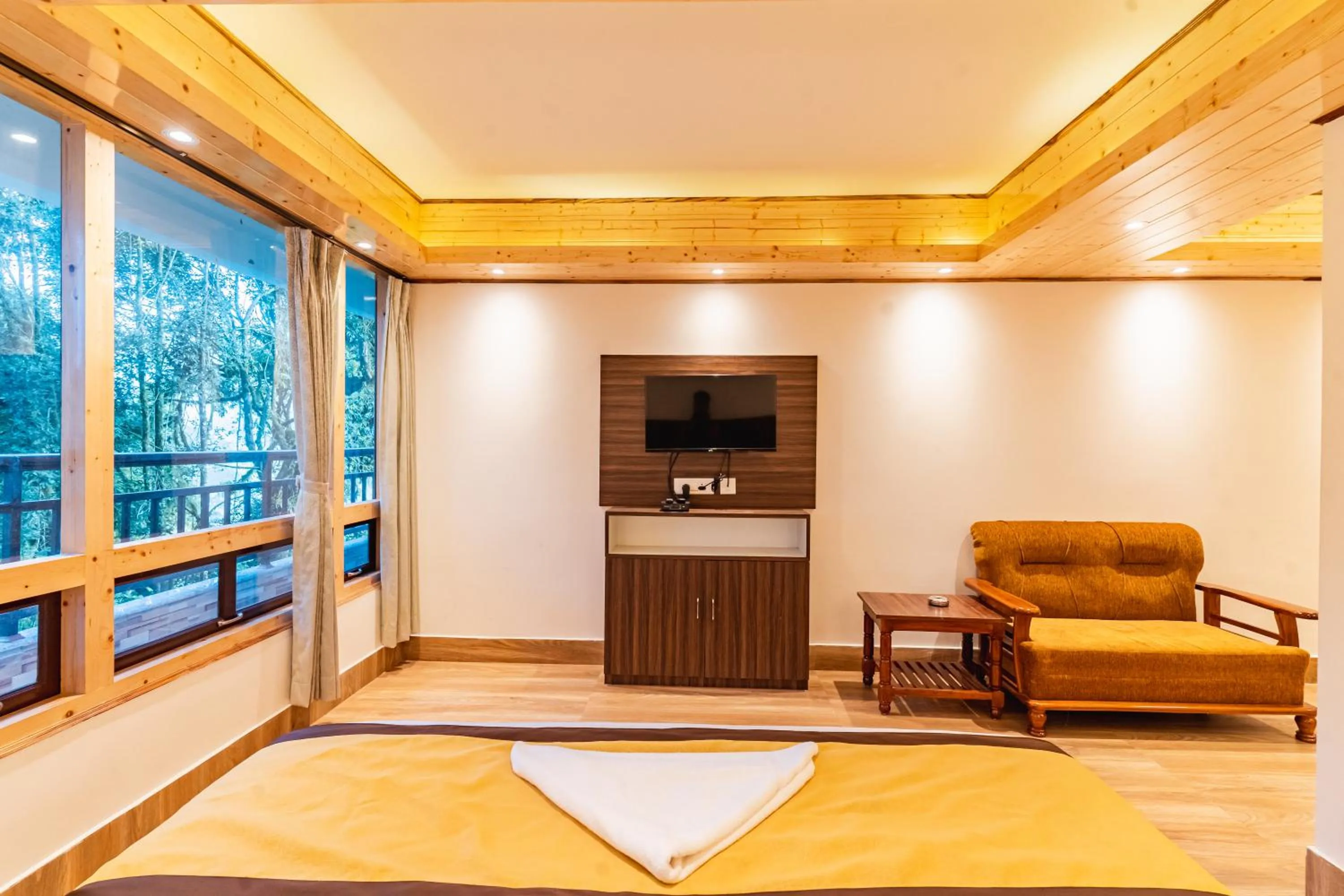 Bedroom in The Golden Retreat Hotel in Pelling