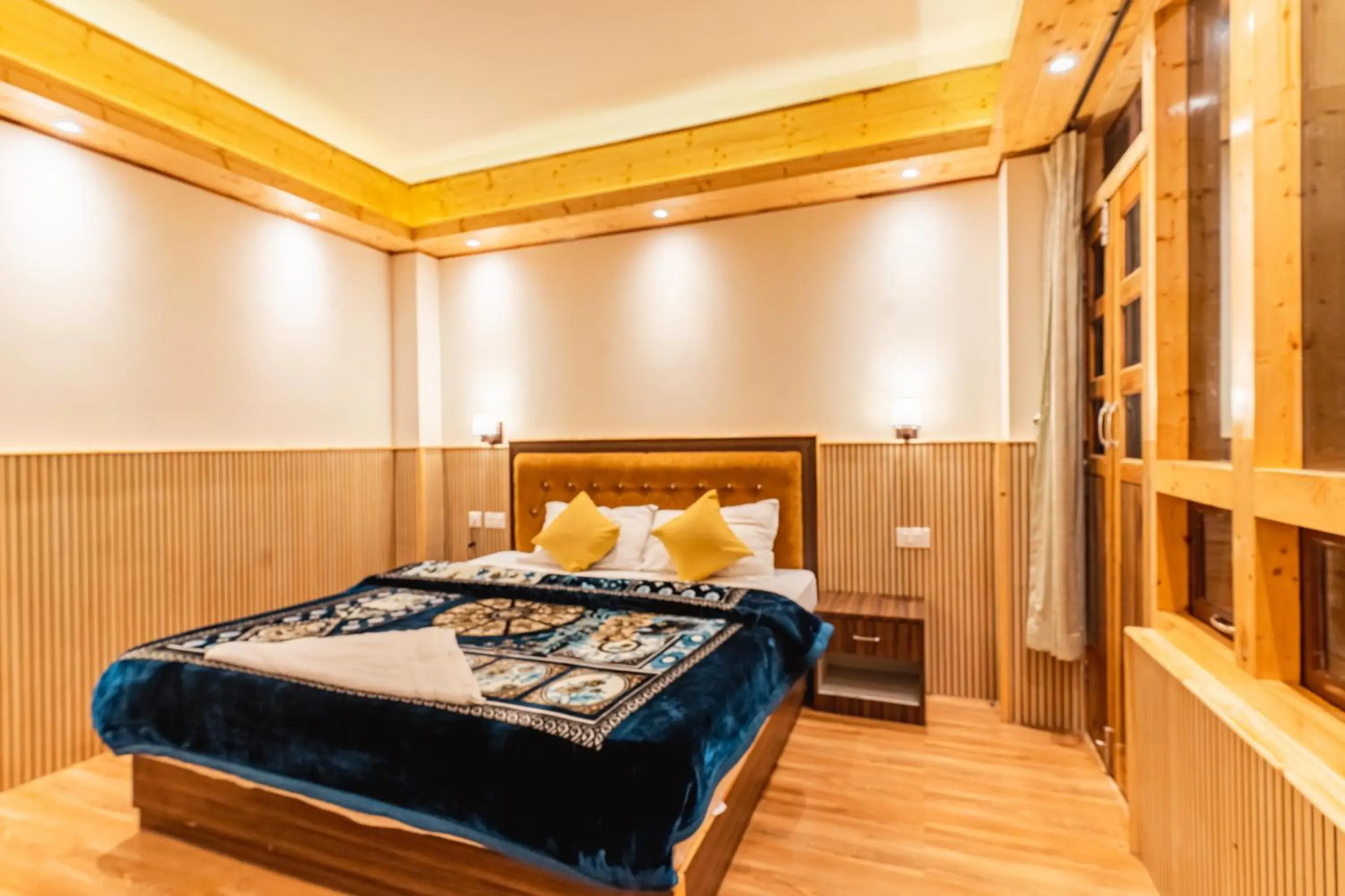 Bedroom, Bed in The Golden Retreat Hotel in Pelling Bedroom, Bed in The Golden Retreat Hotel in Pelling