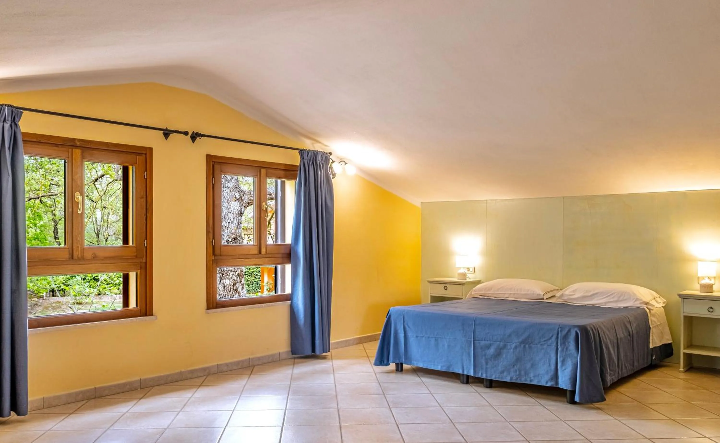 Bedroom, Bed in Residence with swimming-pool and thermal pools in Sorano