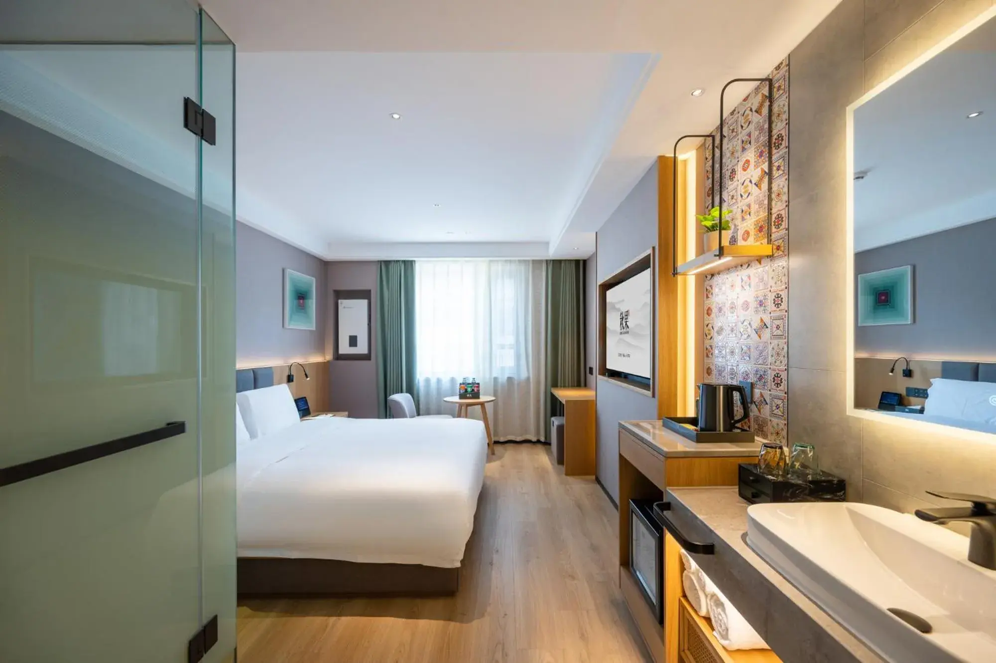 Photo of the whole room, Bed in True Go Hotel Beijing Jianguomen Pediatric Institute Photo of the whole room, Bed in True Go Hotel Beijing Jianguomen Pediatric Institute