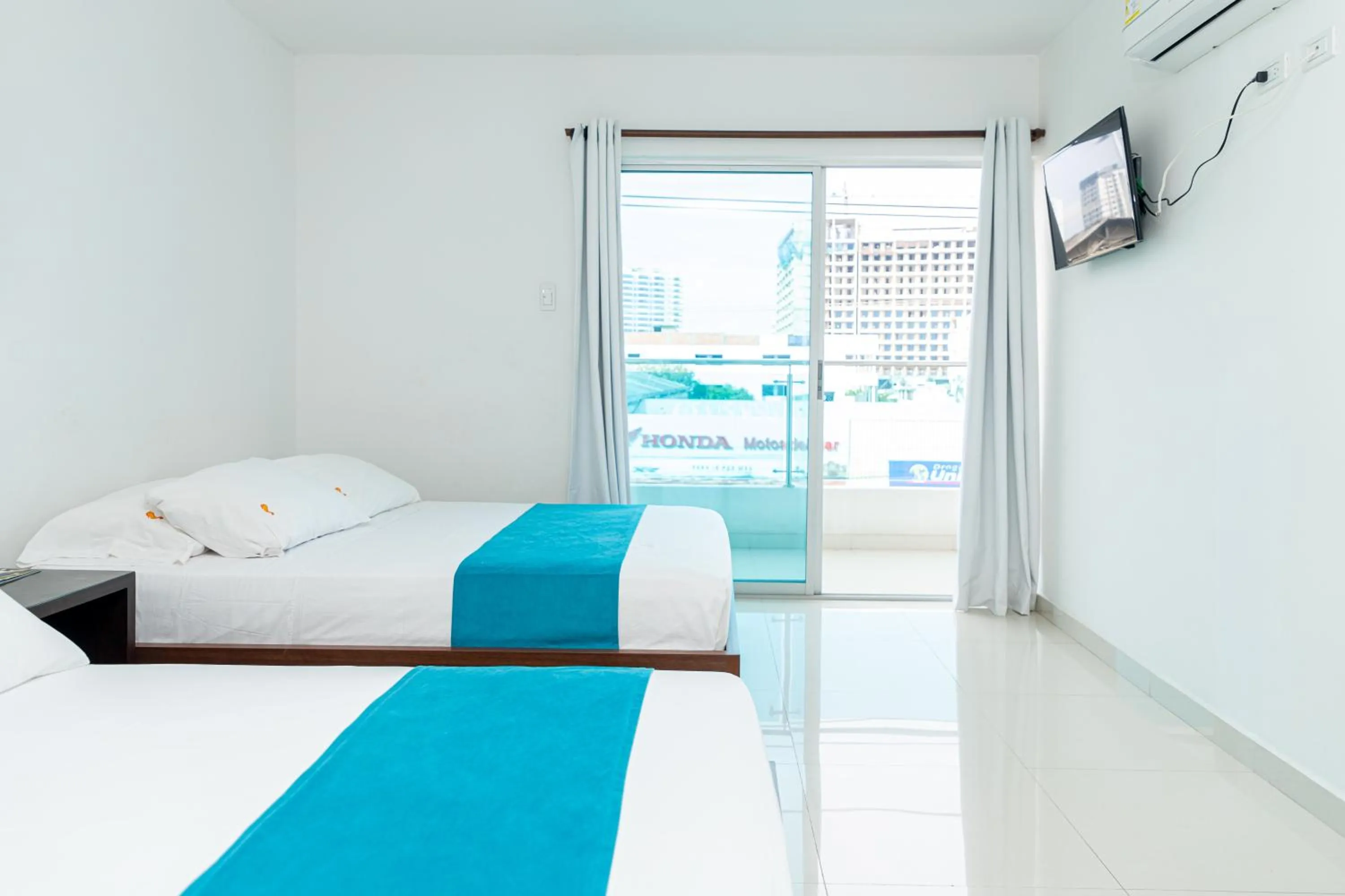 Bed in Hotel Aguamarina